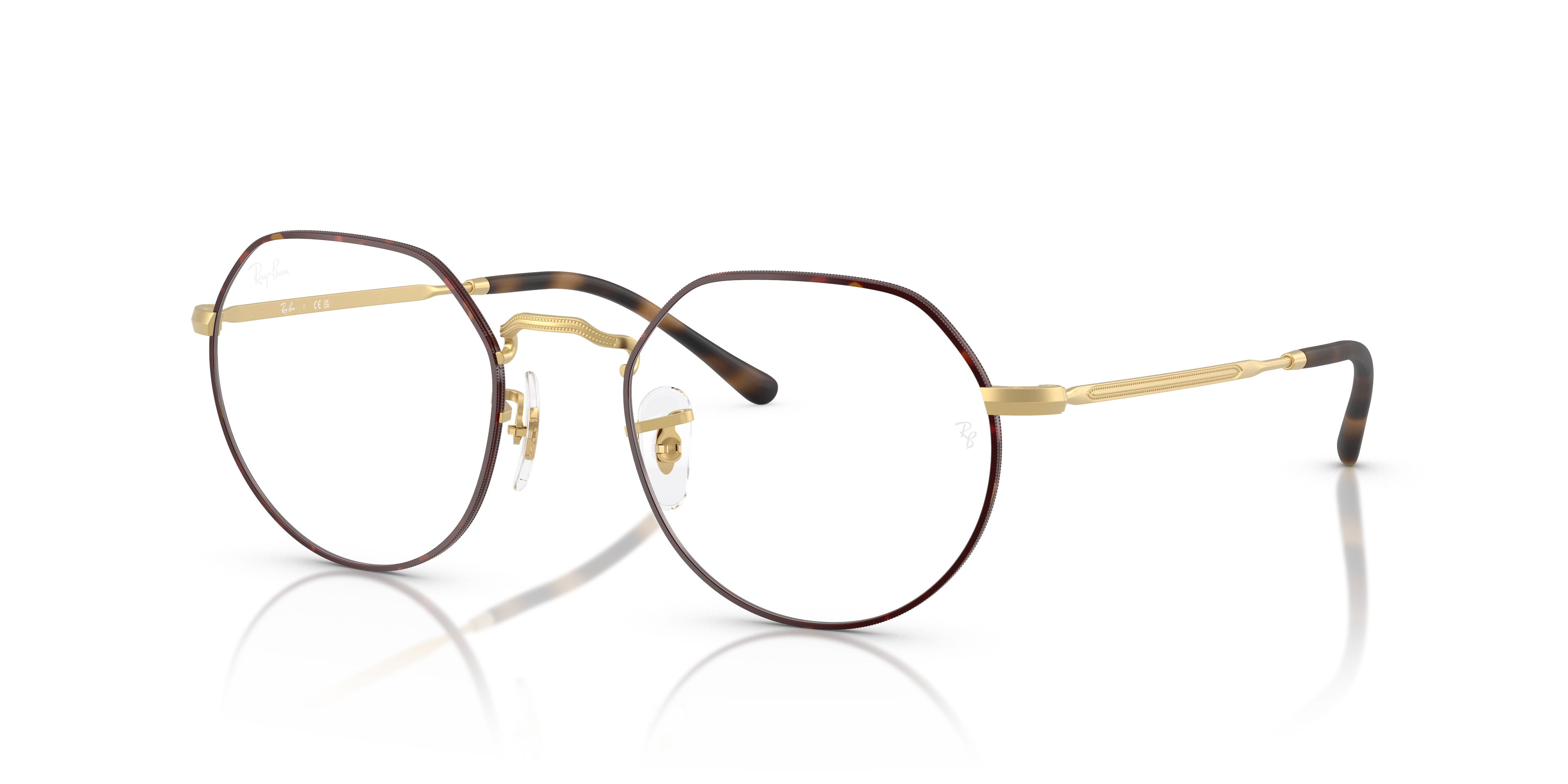 Ray-Ban RB6465 JACK OPTICS Matt Havana On Matt Arista Gold Size M 248$