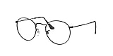RB3447V ROUND METAL OPTICS