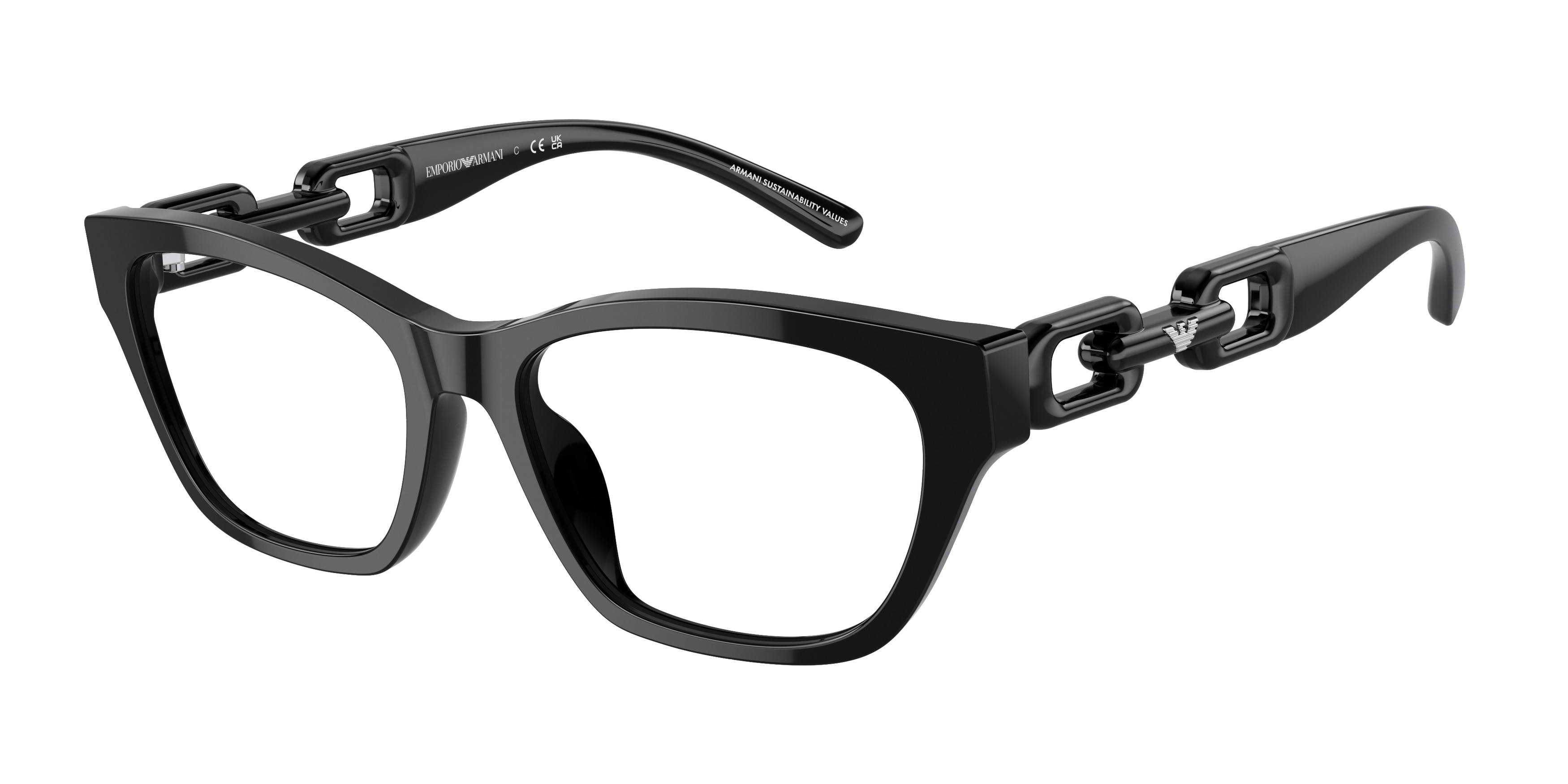 Emporio Armani EA3223U Shiny Black Size XS 124$