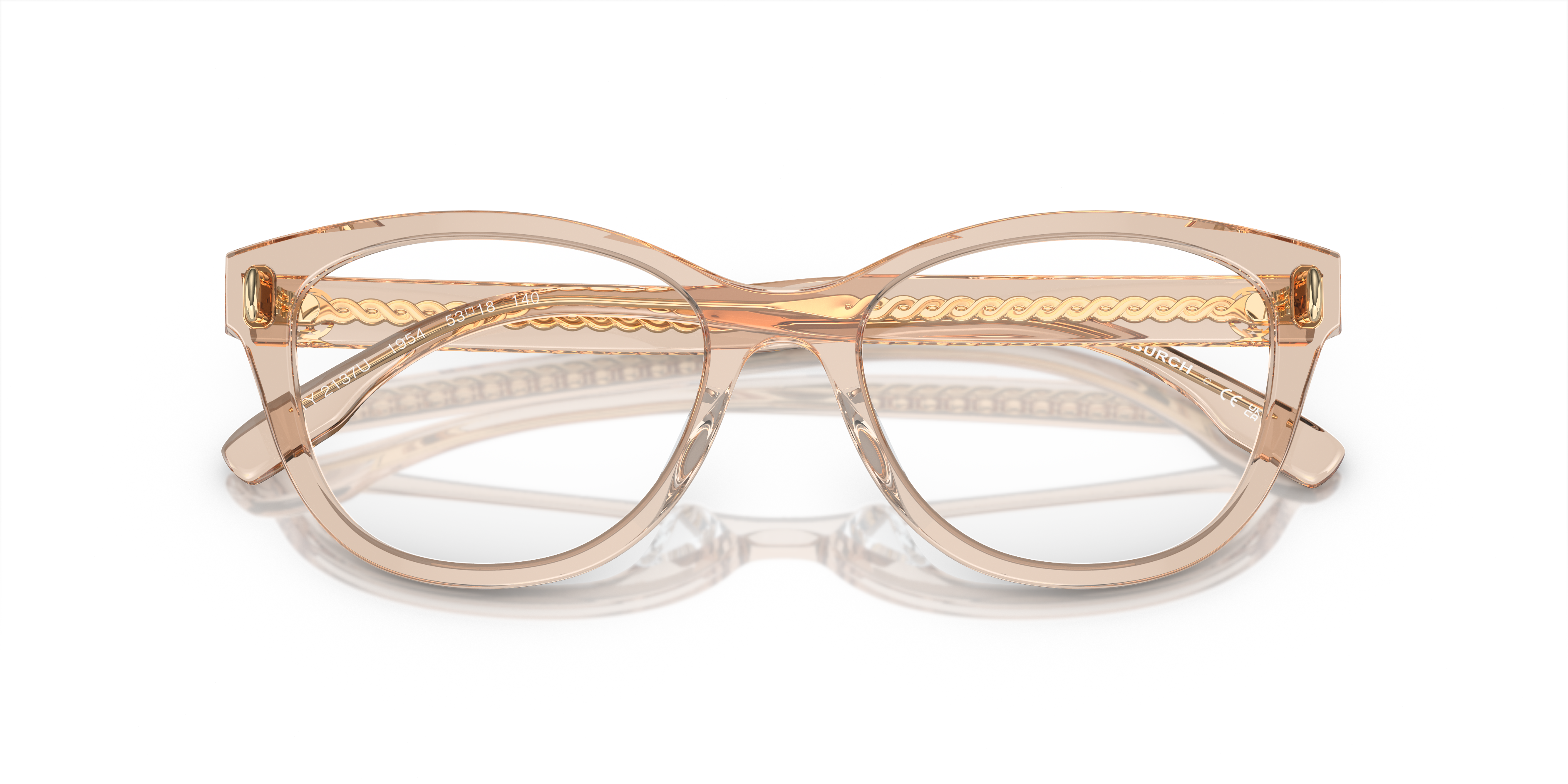 Tory Burch TY2137U Transparent Brown Size S 305$