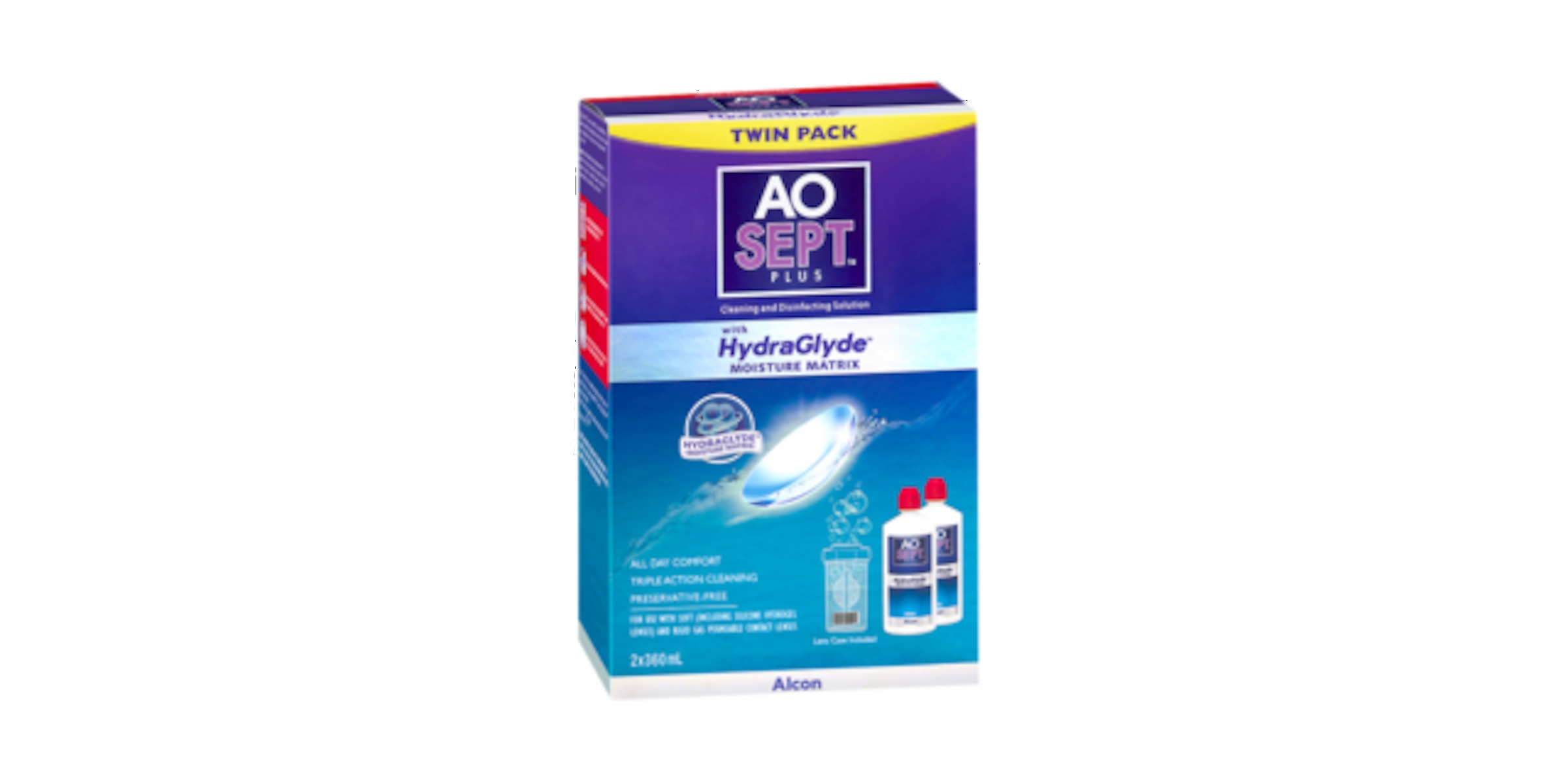 AOSEPT® PLUS HydraGlyde 2x360 ml