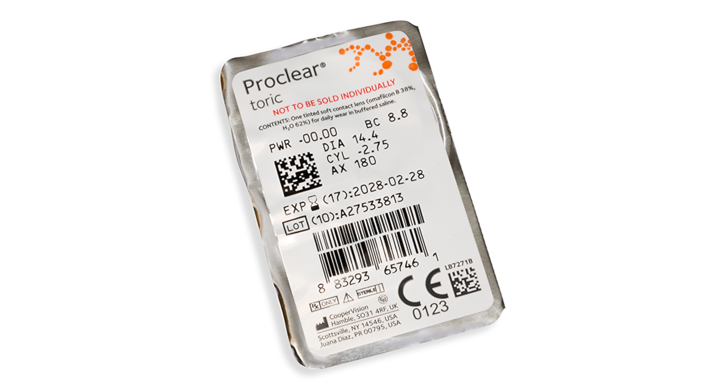 CooperVision Contacts Proclear Monthly Toric XR 6