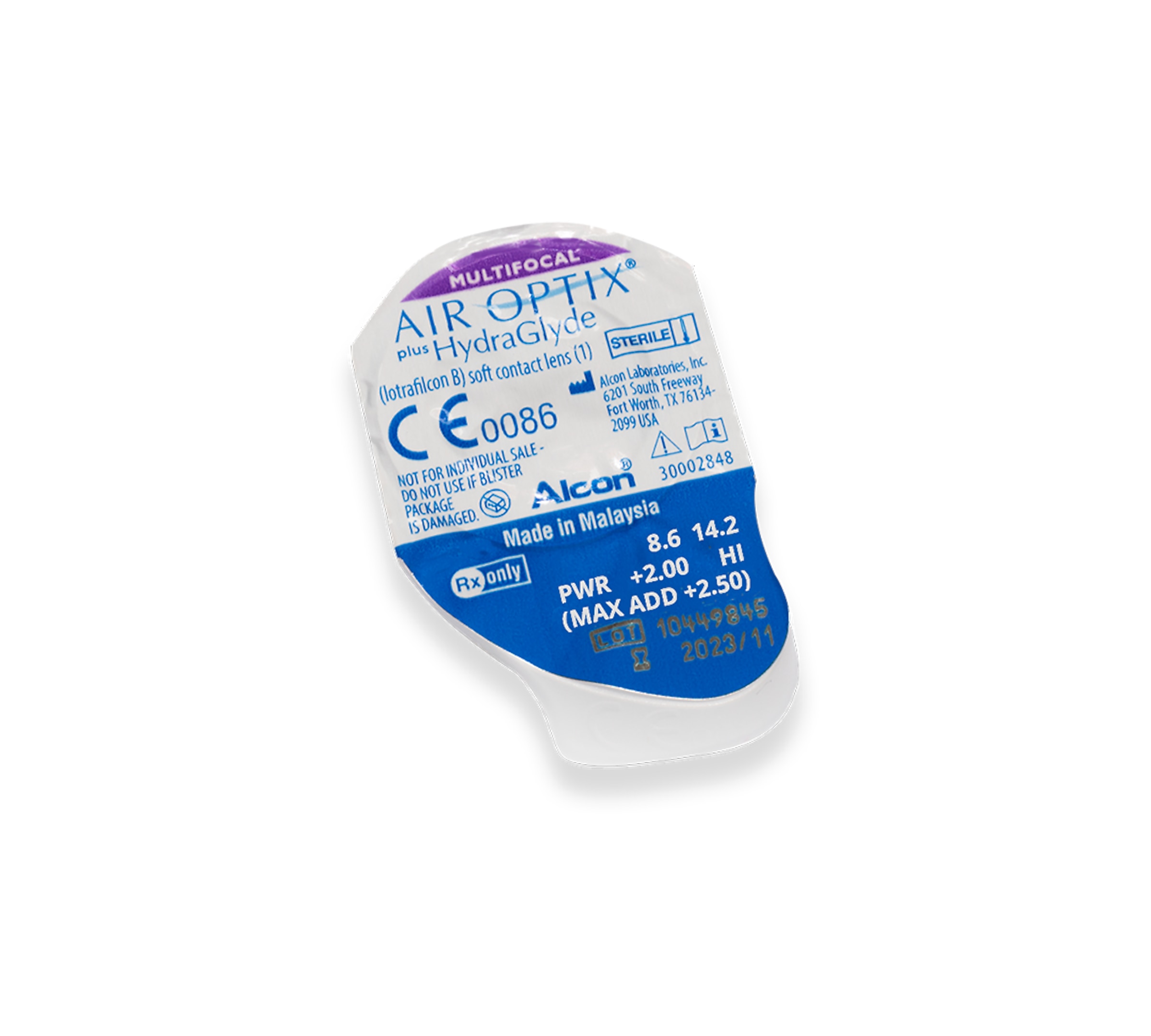 Alcon Contacts AIR OPTIX® Plus Hydraglyde® Multifocal 3