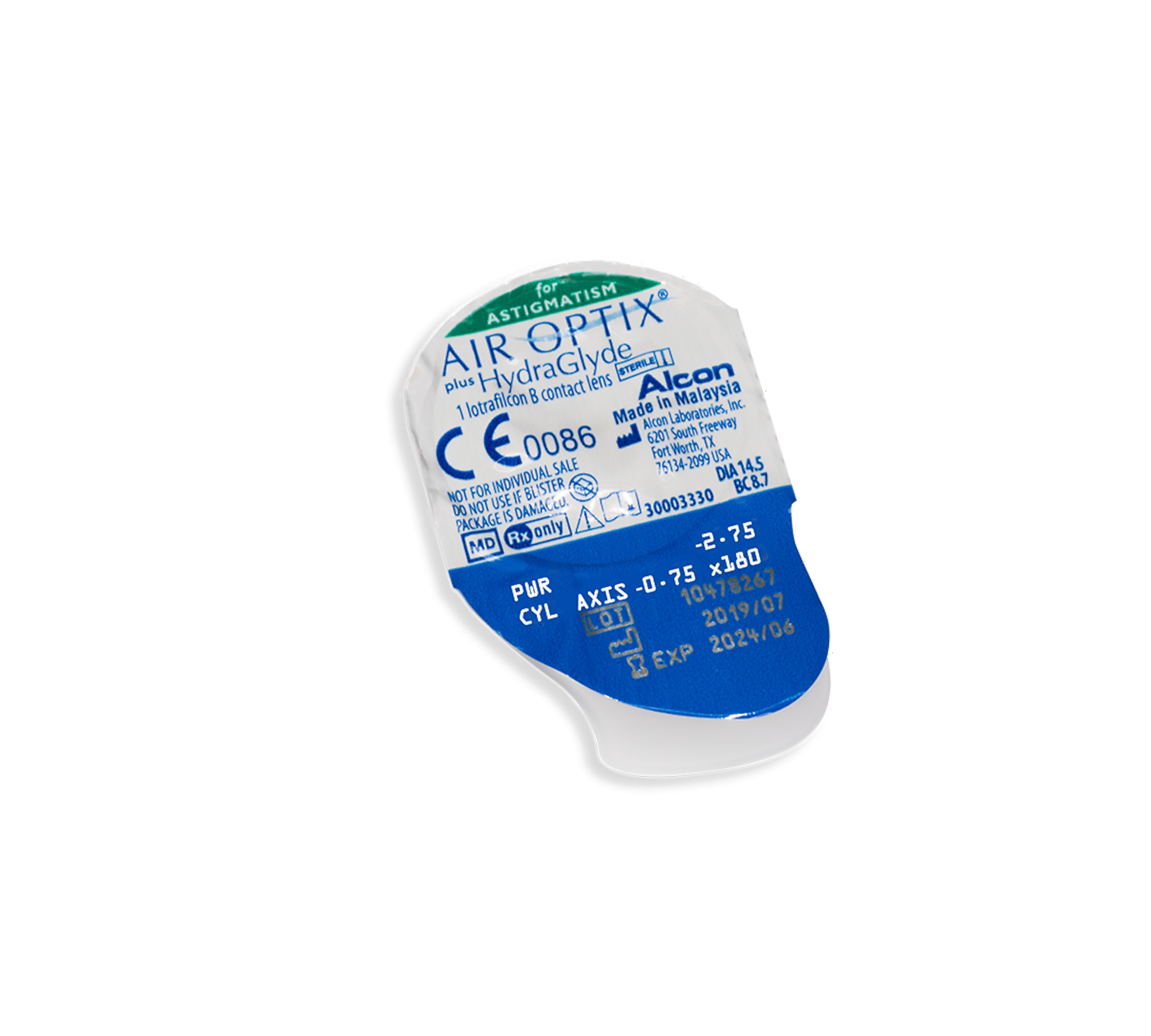 Alcon Contacts AIR OPTIX® Plus Hydraglyde® Astigmatism 3