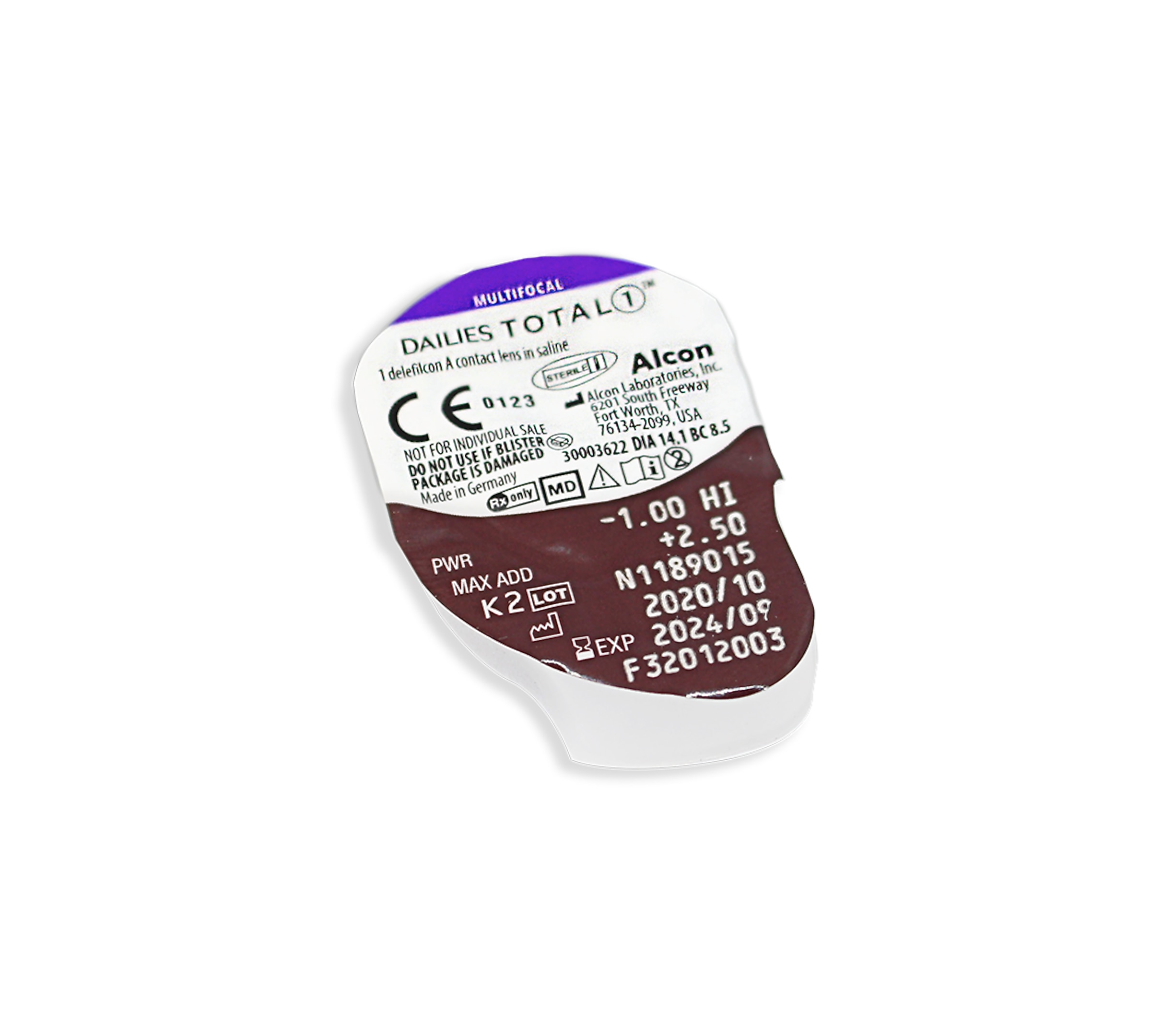 Alcon Contacts DAILIES TOTAL1® Multifocal 90