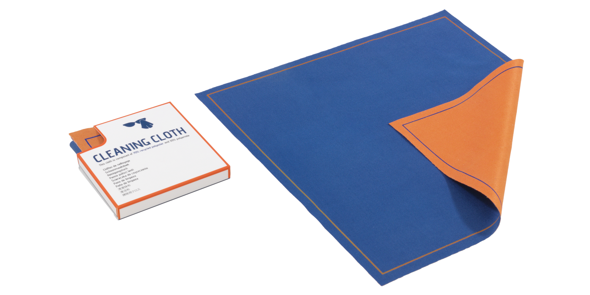 Generics BICOLOUR BLUE-ORANGE GLASSES CLOTH Size $9