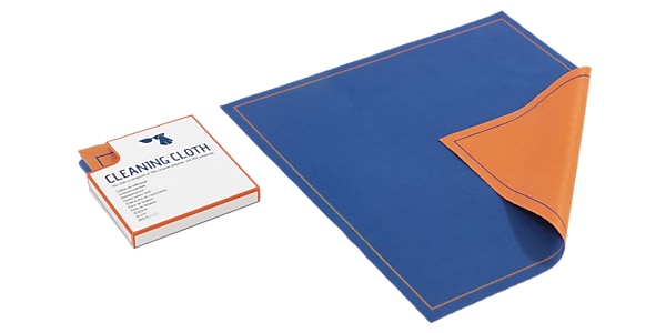 BICOLOUR BLUE-ORANGE GLASSES CLOTH