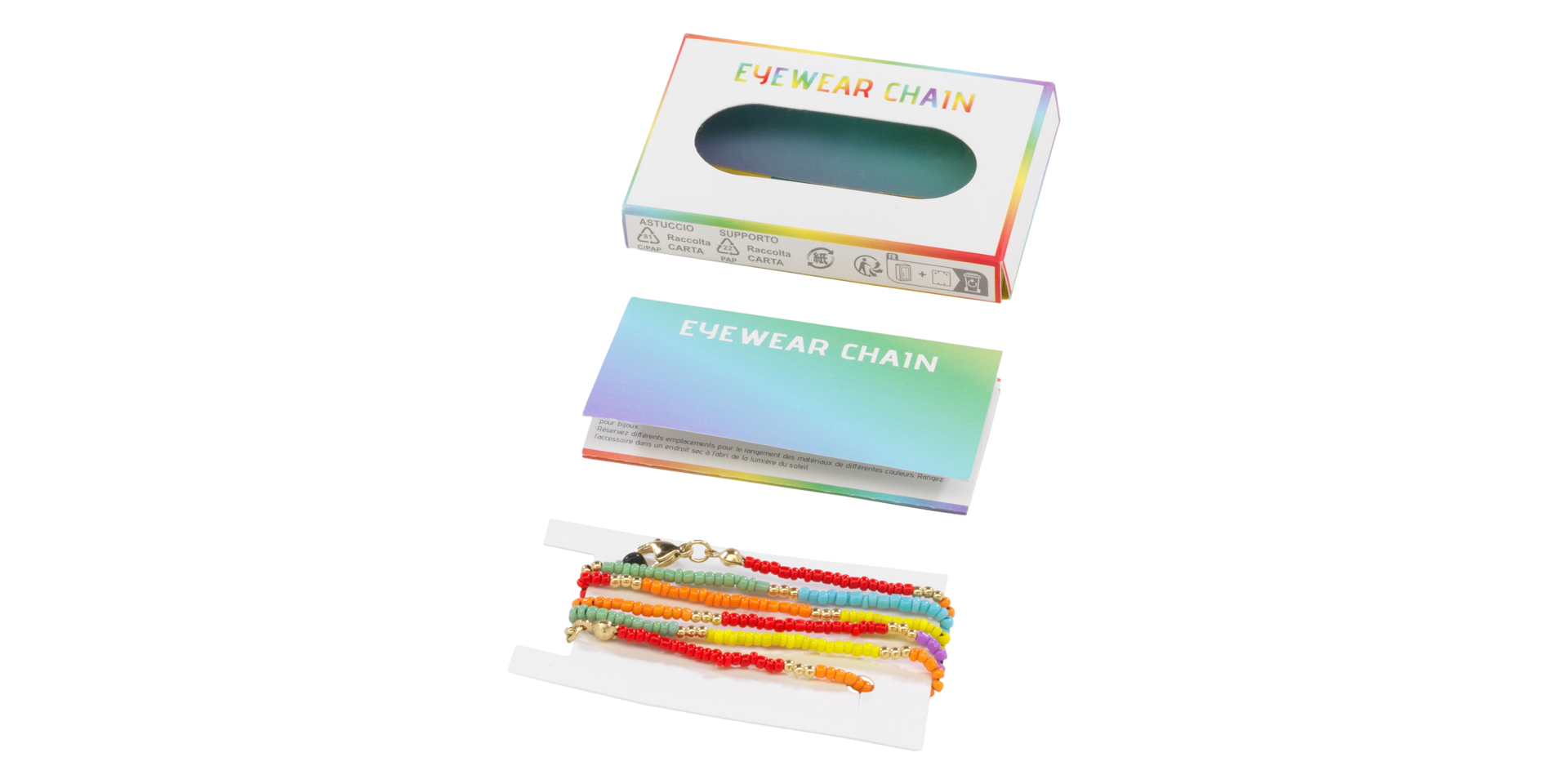 Generics RAINBOW GLASSES CHAIN  Size $27