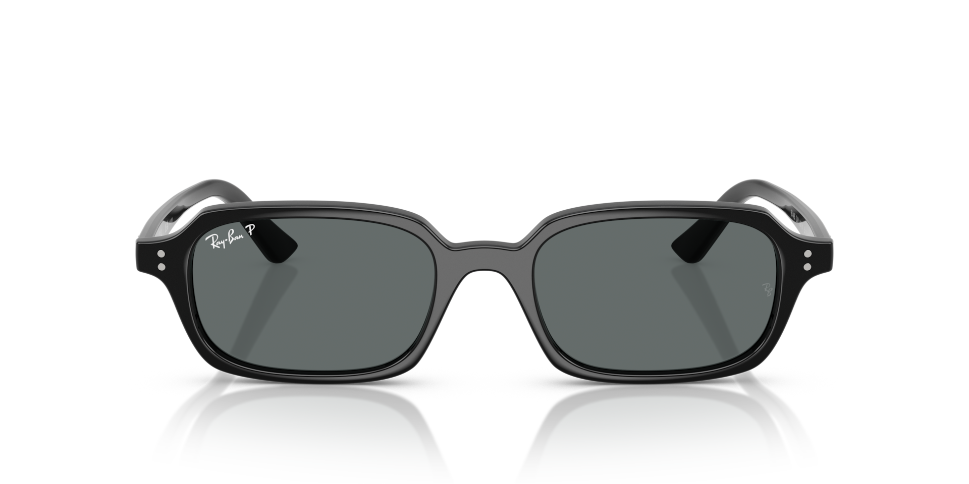 RAY-BAN Unisex Sunglasses Zuri Bio-Based - Frame color: Black, Lens color: Dark Grey Polarized