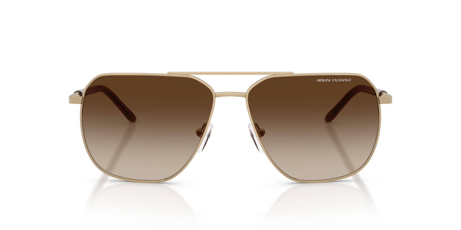 ARMANI EXCHANGE Man Sunglasses AX2057S  -  Frame color: Matte Pale Gold, Lens color: Brown Gradient