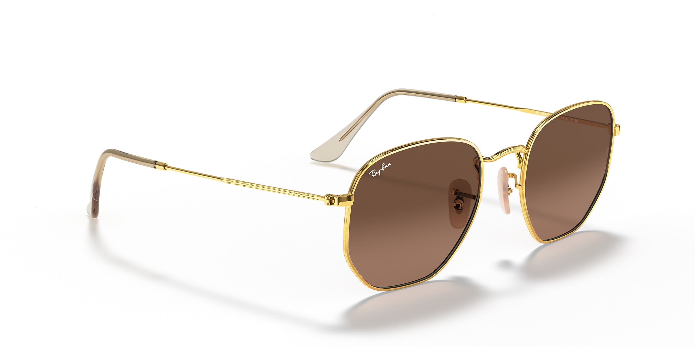 Ray-Ban Sunglasses RB3548N HEXAGONAL FLAT LENSES