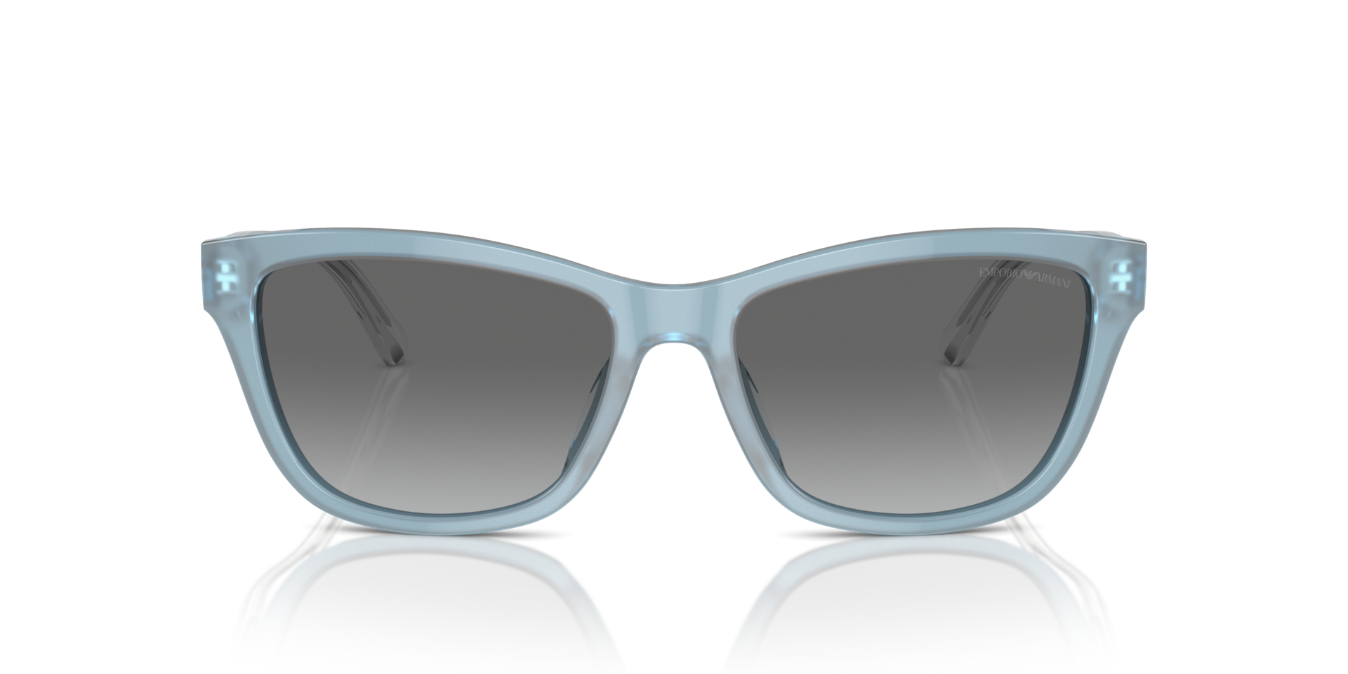 EMPORIO ARMANI Woman Sunglasses EA4227U  -  Frame color: Shiny Opaline Azure, Lens color: Grey Gradient