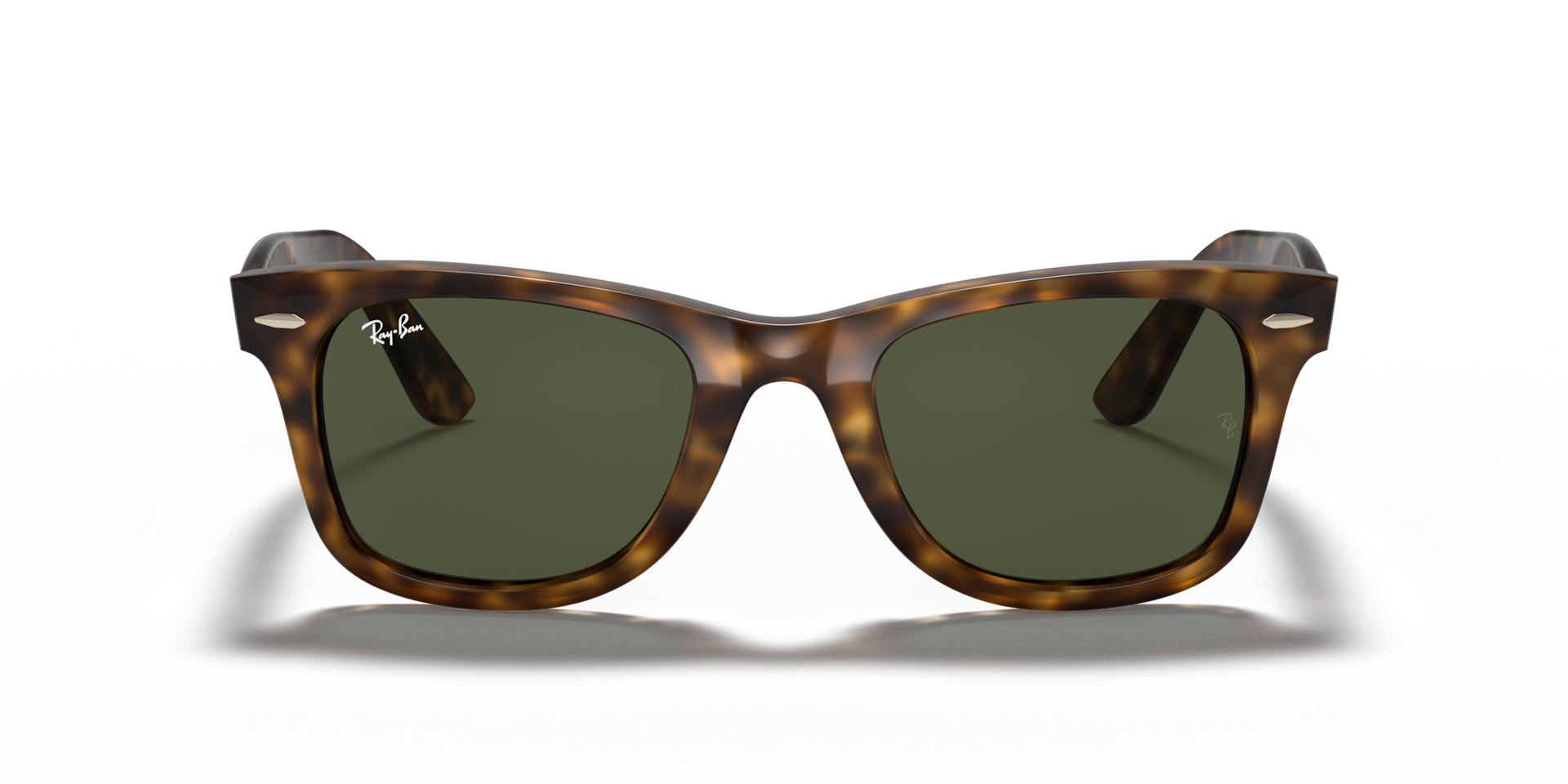 RAY-BAN Unisex Sunglasses Wayfarer Ease  -  Frame color: Light Havana, Lens color: G-15 Green