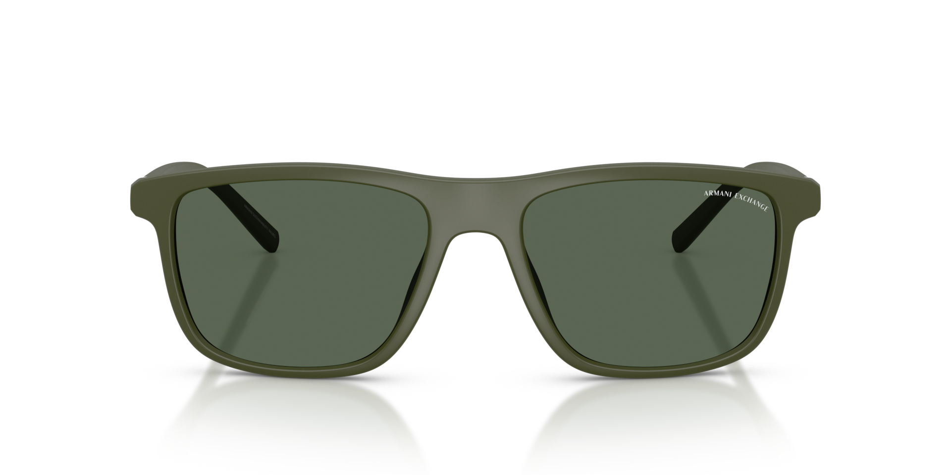 ARMANI EXCHANGE Man Sunglasses AX4167SU - Frame color: Matte Green, Lens color: Dark Green
