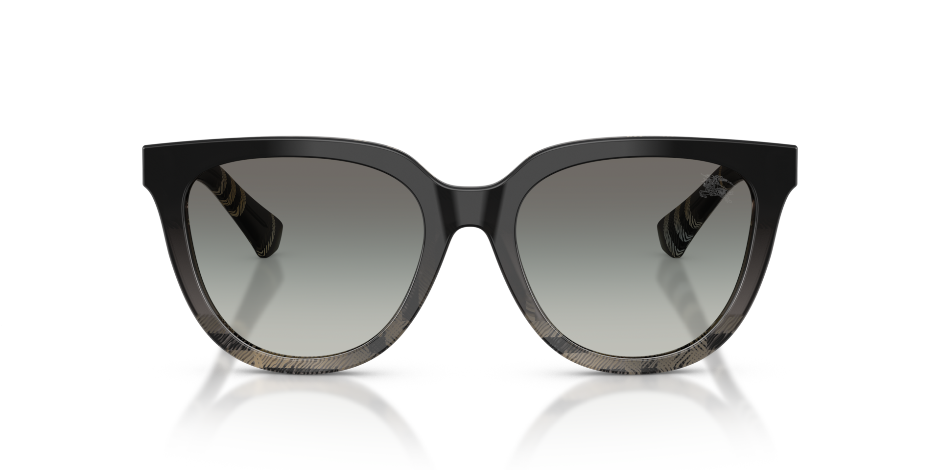 BURBERRY Woman Sunglasses BE4469 - Frame color: Grey Check, Lens color: Grey Gradient