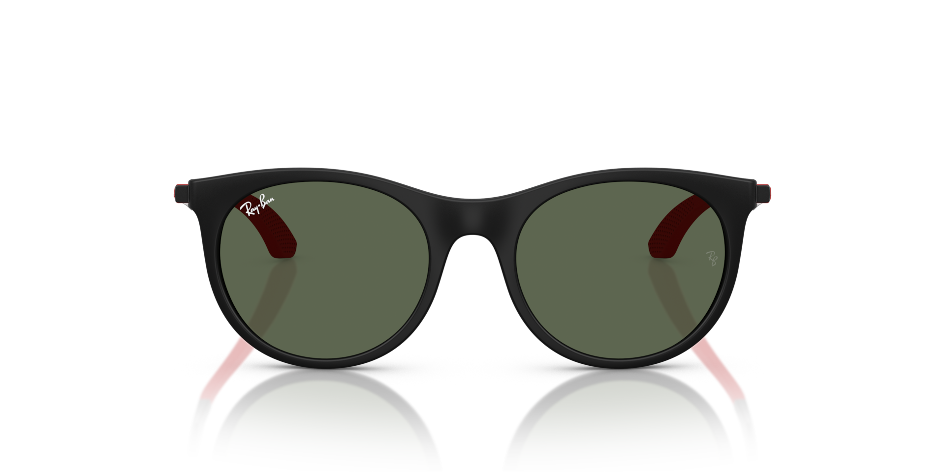 RAY-BAN Unisex Sunglasses RB9082S Kids  -  Frame color: Matte Black, Lens color: Dark Green