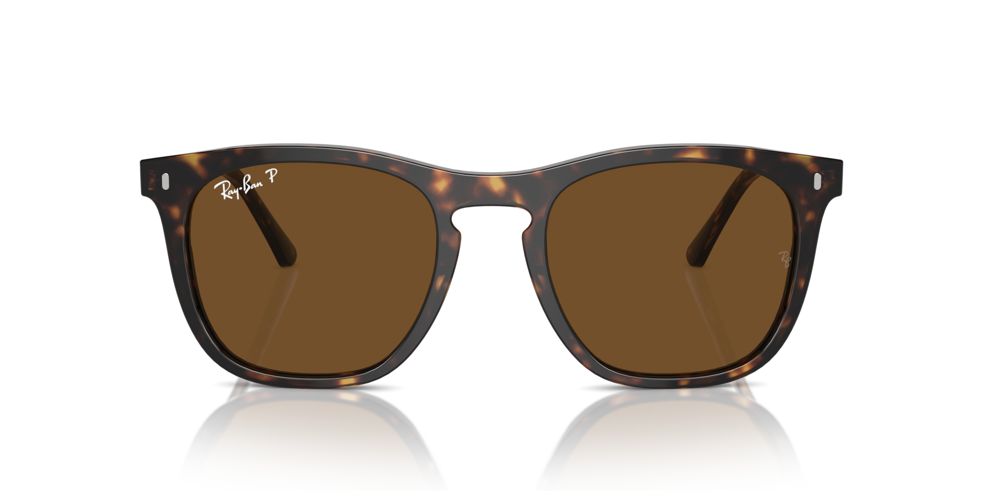 RAY-BAN Unisex Sunglasses RB2210 - Frame color: Havana, Lens color: Brown Polarized