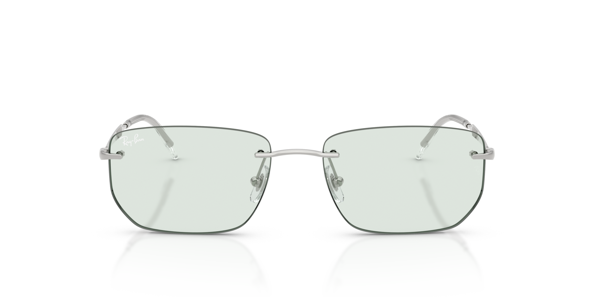 RAY-BAN Unisex Sunglasses RB3768 Transitions ® Color Touch ™ Lenses  -  Frame color: Silver, Lens color: Emerald