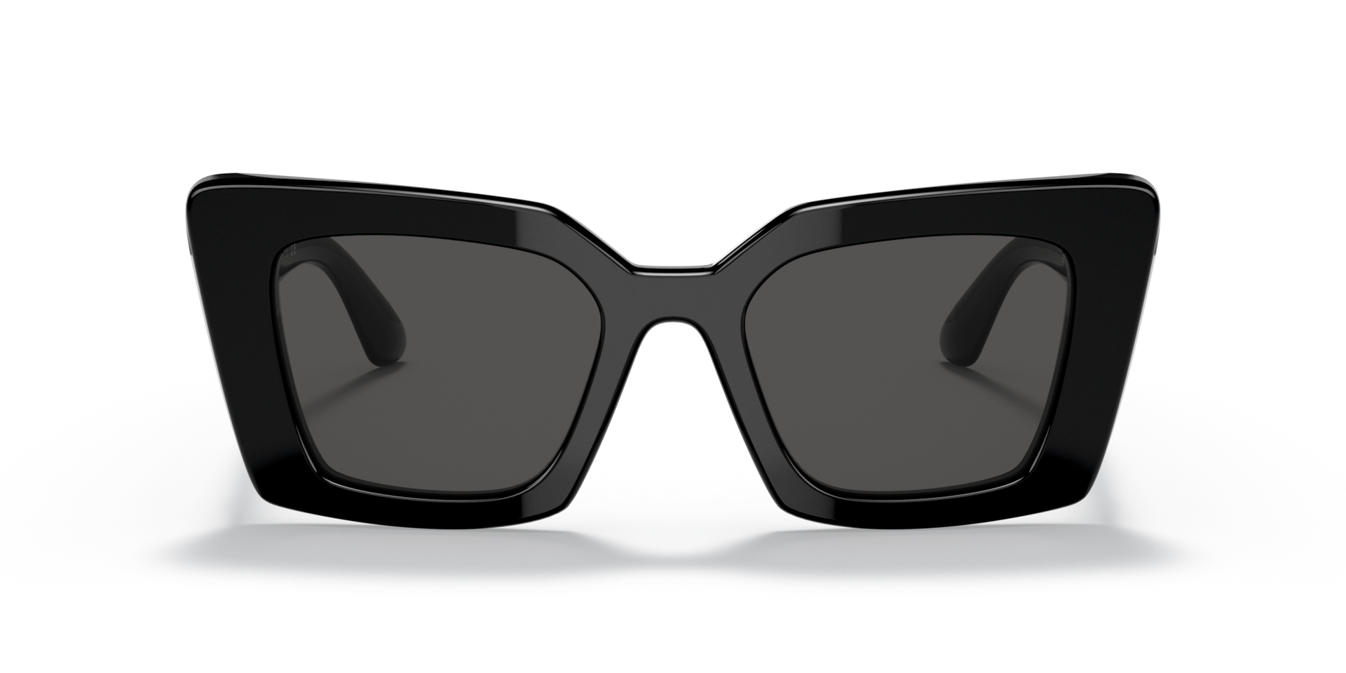 BURBERRY Woman Sunglasses Daisy  -  Frame color: Black, Lens color: Dark Grey