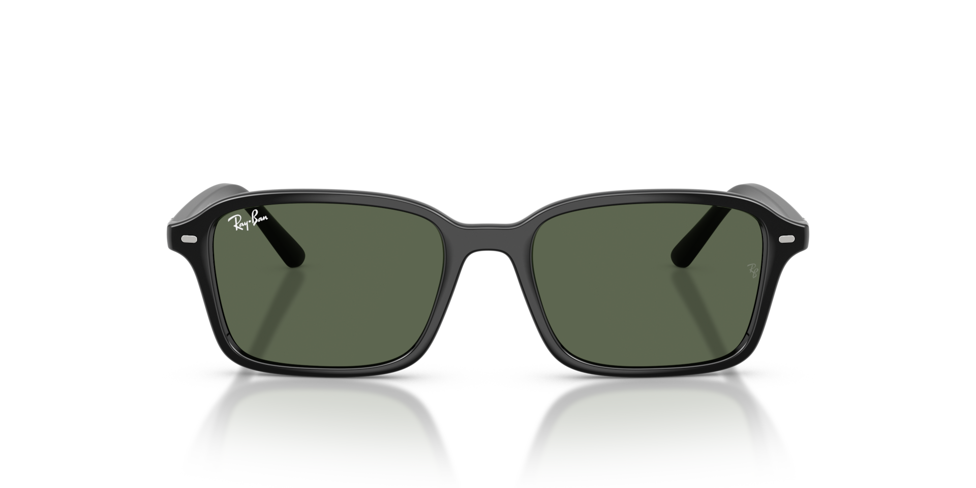 Ray-Ban Rb9131s Kids Sunglasses Black Frame Green Lenses 50-17