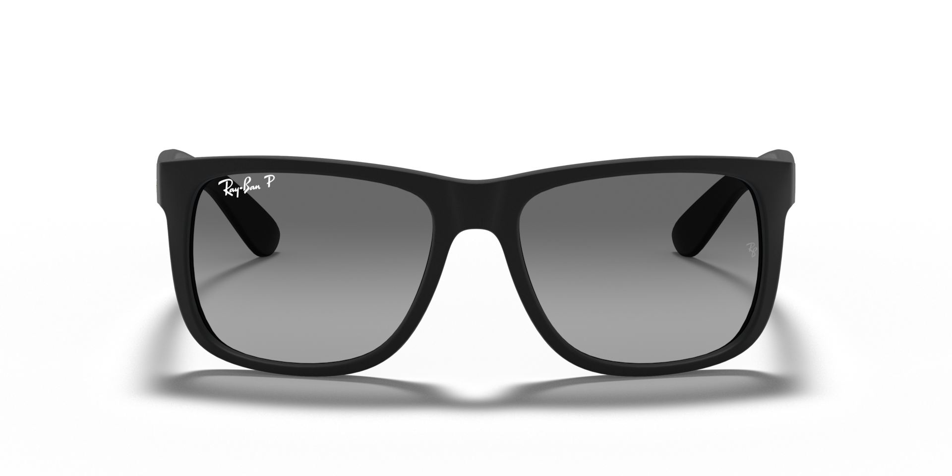 RAY-BAN Man Sunglasses Justin Classic  -  Frame color: Rubber Black, Lens color: Solid Color