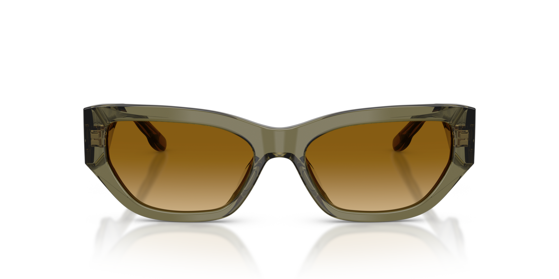 TORY BURCH Woman Sunglasses TY7240U  -  Frame color: Transparent Olive, Lens color: Yellow Gradient Light Brown