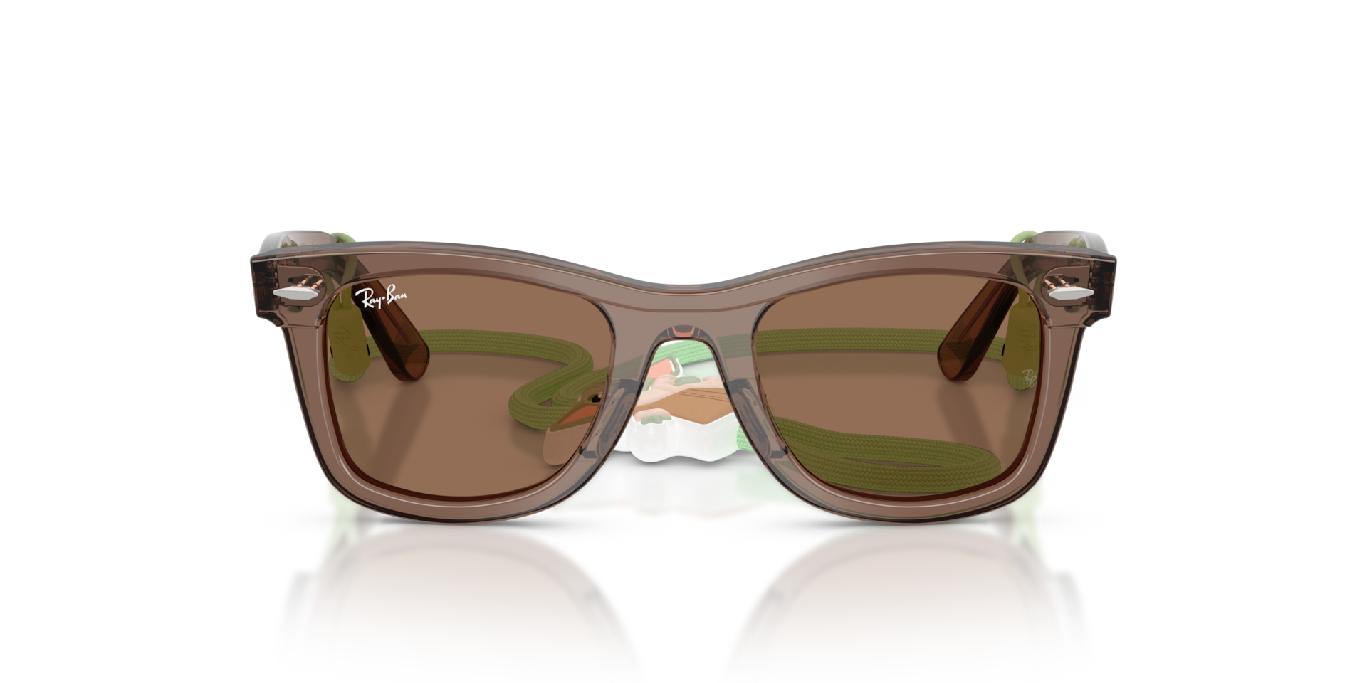 RB9140S RAY-BAN STAR WARS™ – GROGU MINI STREET NEAT Transparent Brown, Size: M