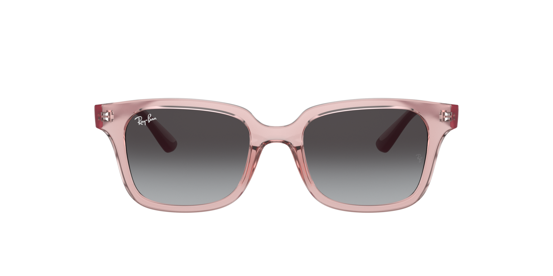 RAY-BAN Unisex Sunglasses RB9071S Kids  -  Frame color: Transparent Pink, Lens color: Solid Color