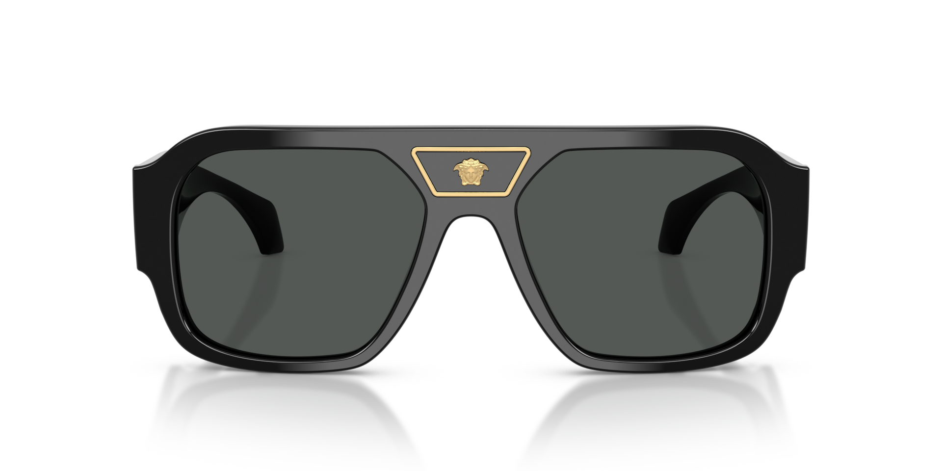 VERSACE Man Sunglasses VE4508U  -  Frame color: Black, Lens color: Dark Grey