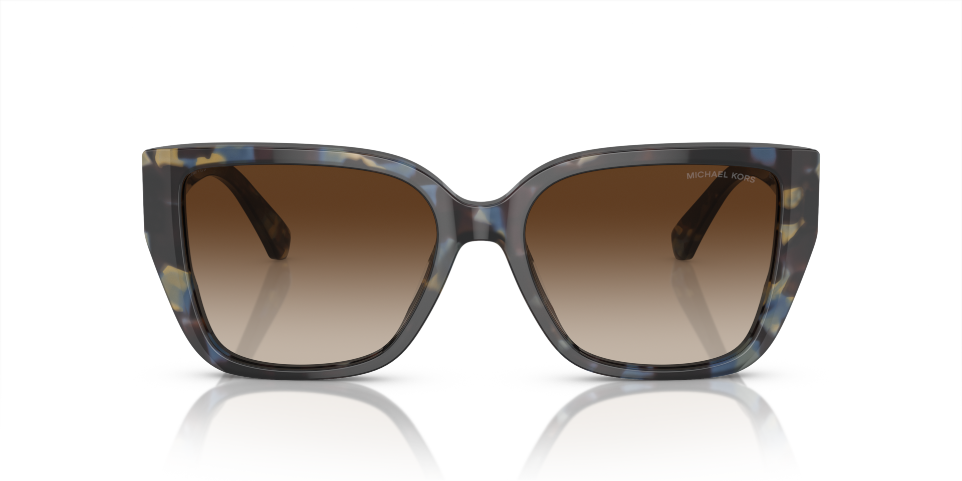 MICHAEL KORS Woman Sunglasses Acadia - Frame color: Bright Blue Tortoise, Lens color: Brown Gradient