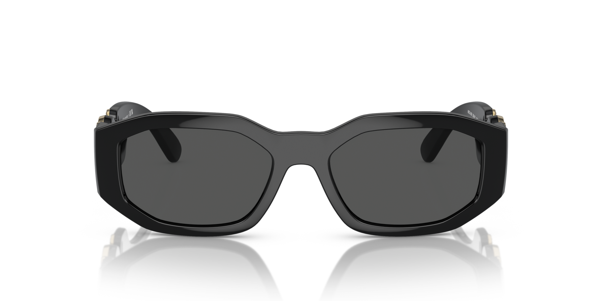 VERSACE Man Sunglasses Biggie  -  Frame color: Black, Lens color: Dark Grey