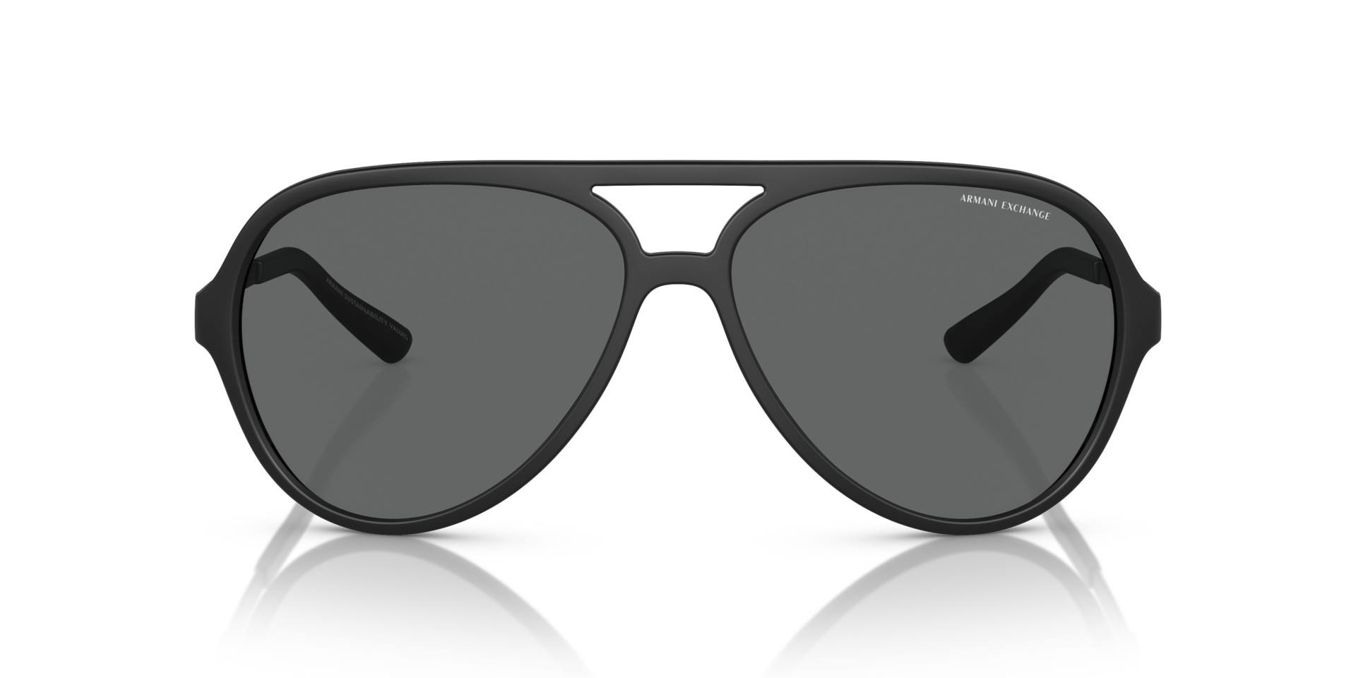ARMANI EXCHANGE Man Sunglasses AX4133S - Frame color: Matte Black, Lens color: Dark Grey