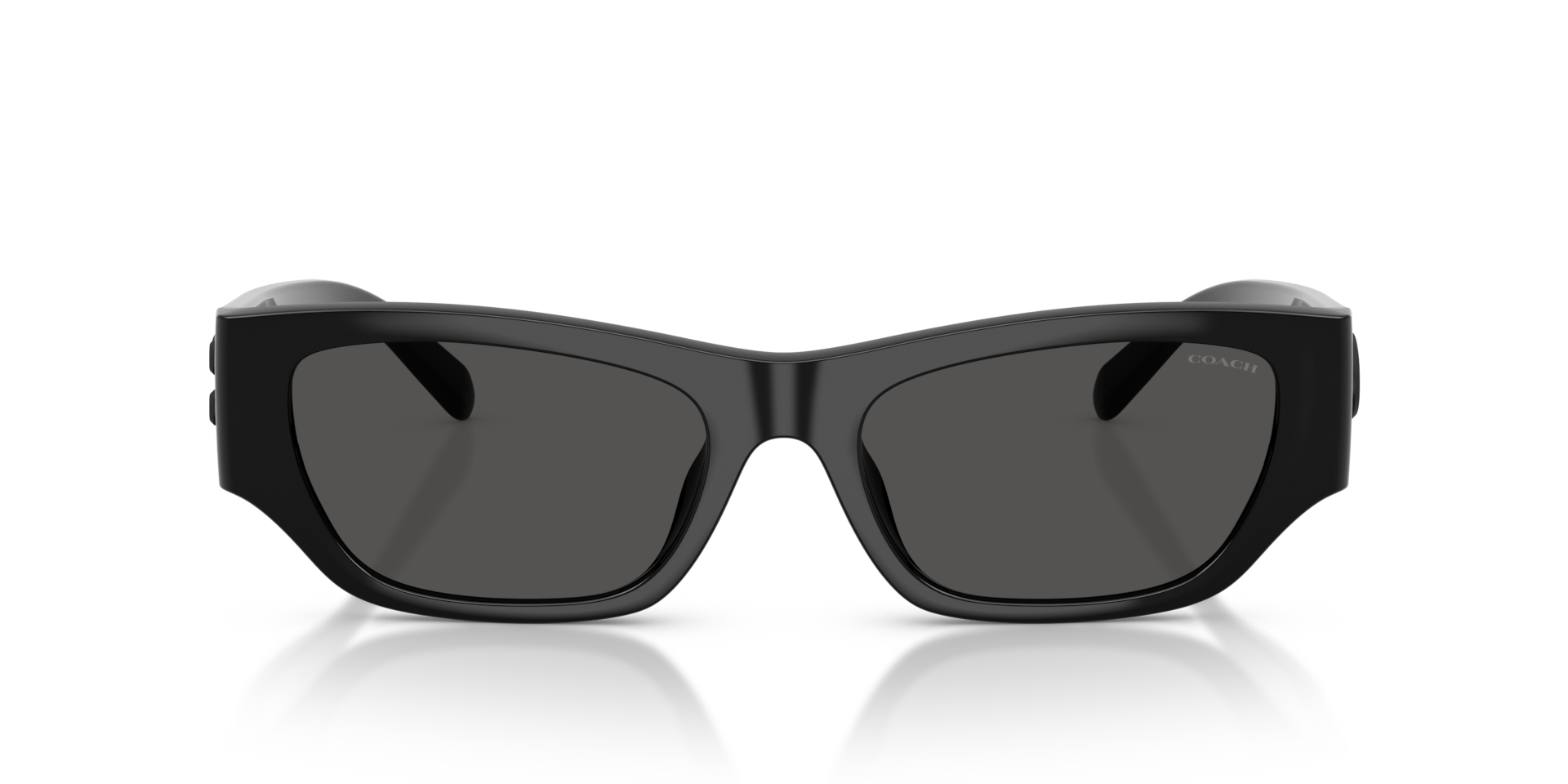 COACH Woman Sunglasses CFU16  -  Frame color: Black, Lens color: Grey Solid
