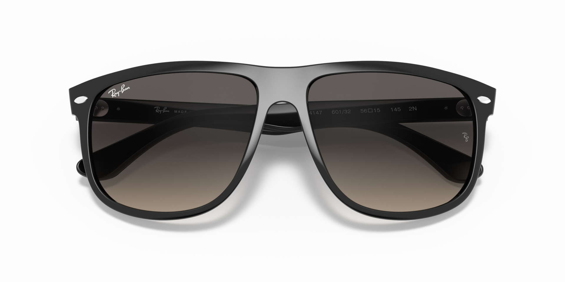 RAY-BAN Man Sunglasses Boyfriend - Frame color: Black, Lens color: Solid Color