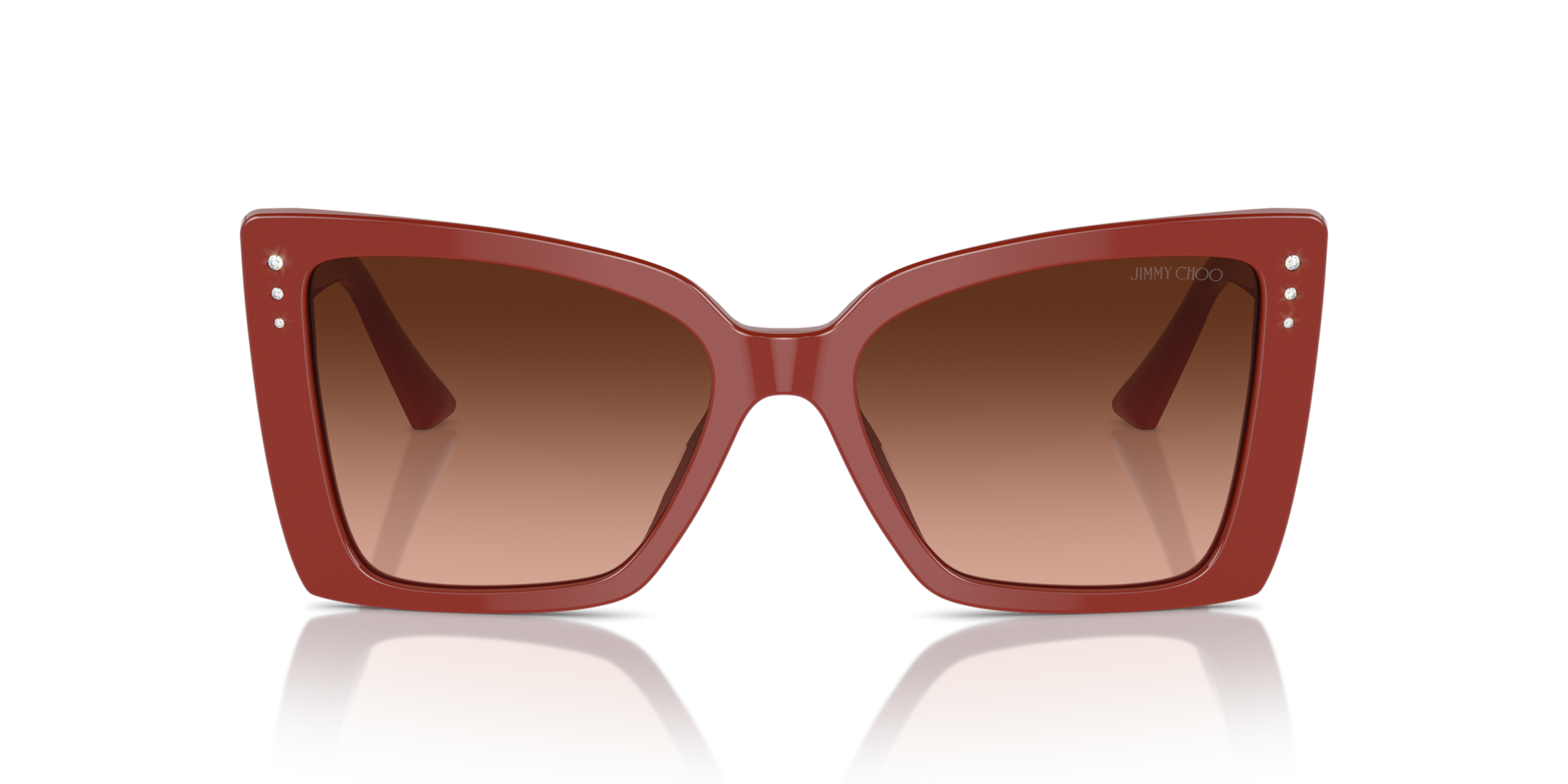 JIMMY CHOO Woman Sunglasses JC5001B - Frame color: Red, Lens color: Pink Gradient Grey