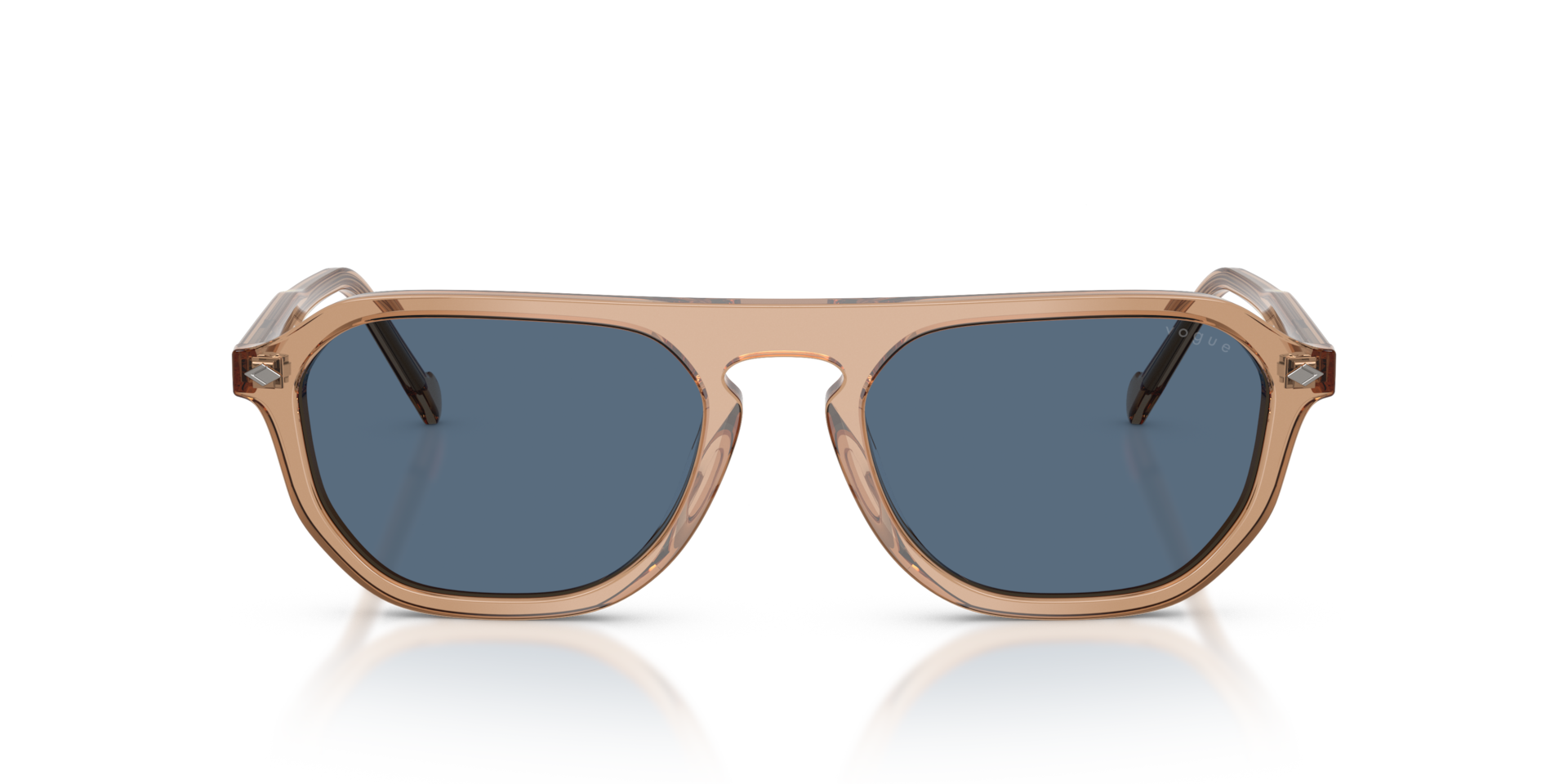 VOGUE EYEWEAR Man Sunglasses VO5752S - Frame color: Transparent Brown, Lens color: Dark Blue