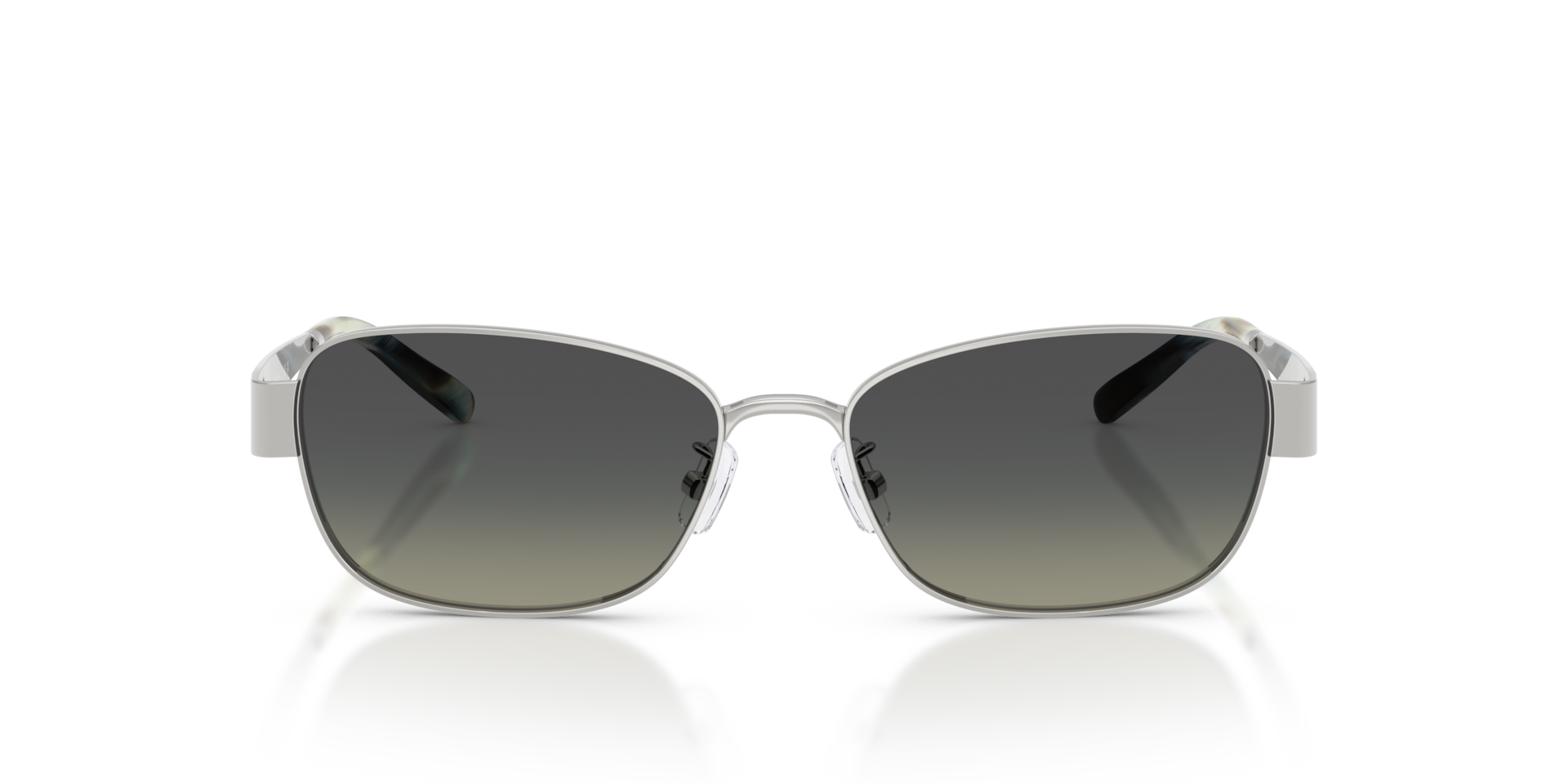 TORY BURCH Woman Sunglasses TY6119 - Frame color: Silver, Lens color: Light Grey Gradient Dark Grey