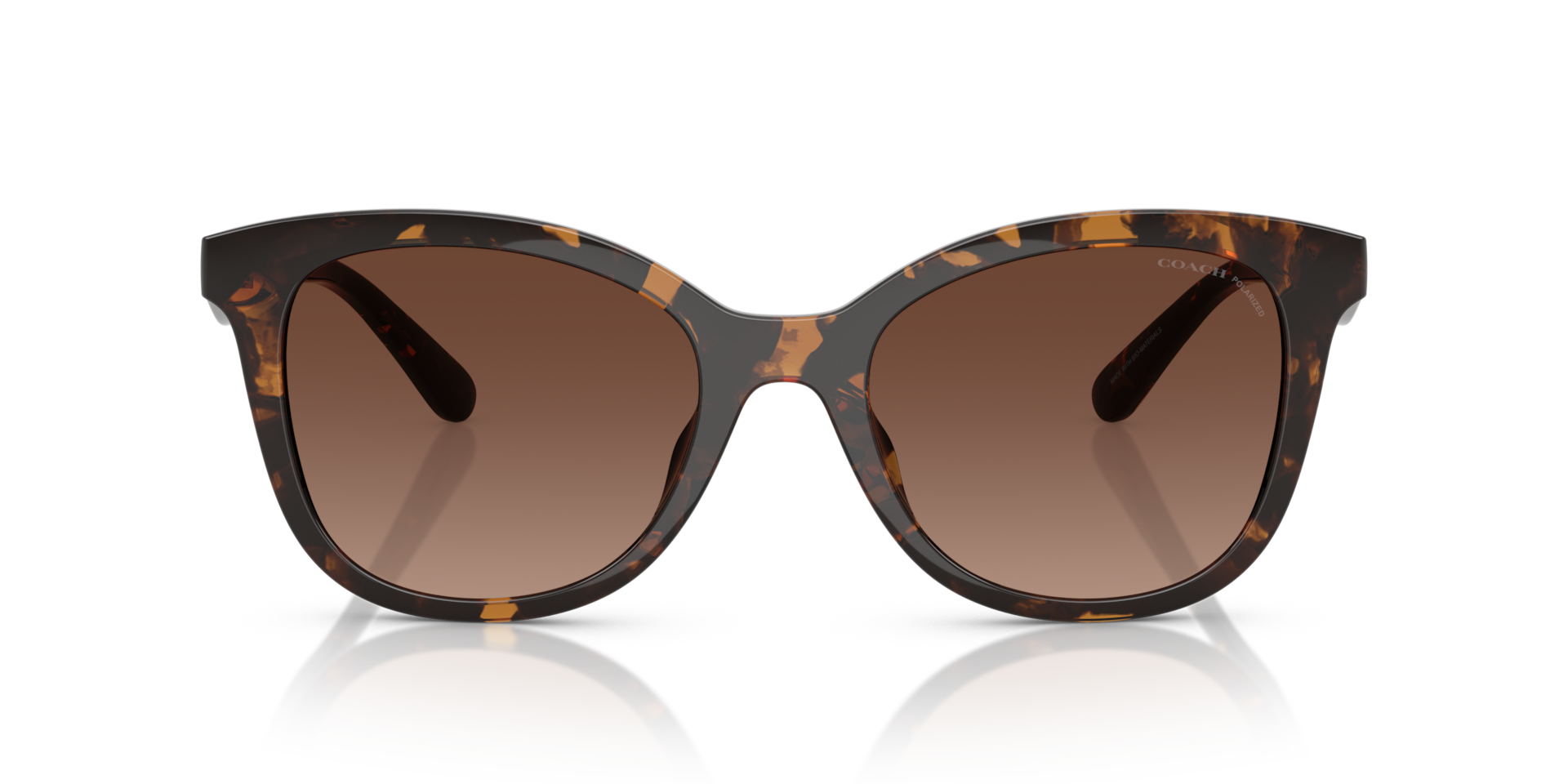 COACH Woman Sunglasses CAD25  -  Frame color: Dark Tortoise, Lens color: Brown Gradient Polarized