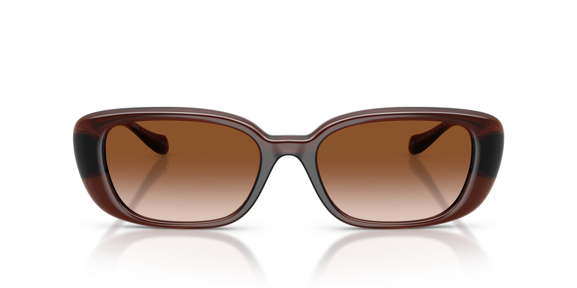 VERSACE Woman Sunglasses VE4504D - Frame color: Transparent Brown, Lens color: Brown Gradient