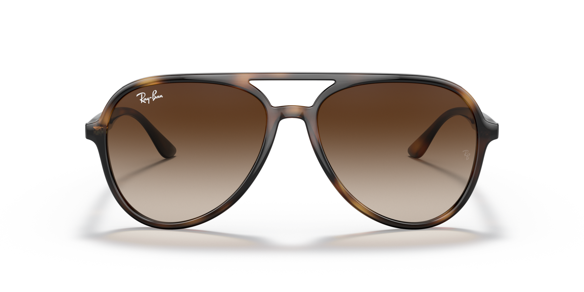 RAY-BAN Unisex Sunglasses RB4376  -  Frame color: Havana, Lens color: Brown Gradient