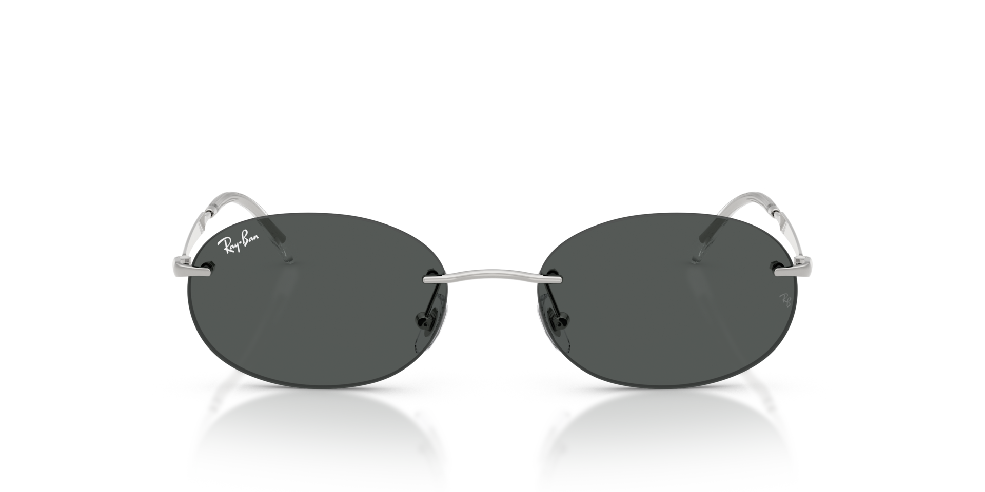 RAY-BAN Unisex Sunglasses RB3767 - Frame color: Silver, Lens color: Dark Grey