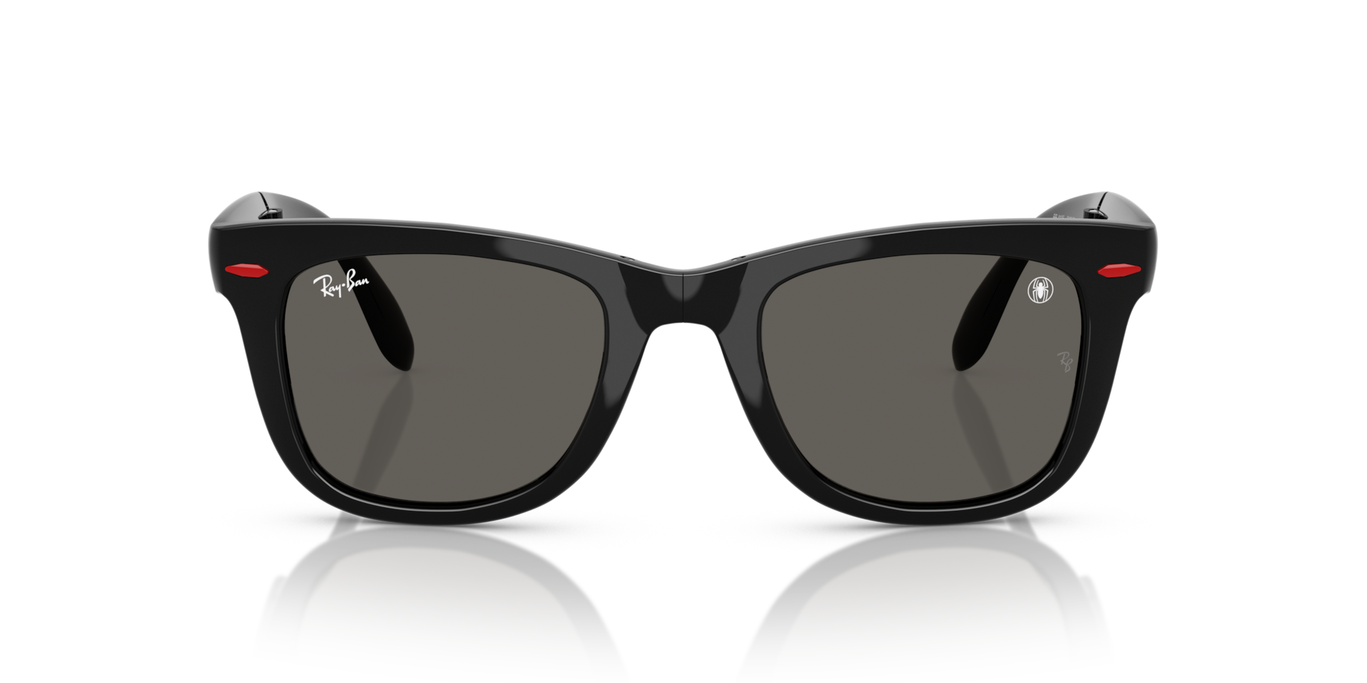 Ray-Ban Ray-Ban Marvel© - Spiderman Wayfarer Folding  Sunglasses Black Frame Grey Lenses 50-22