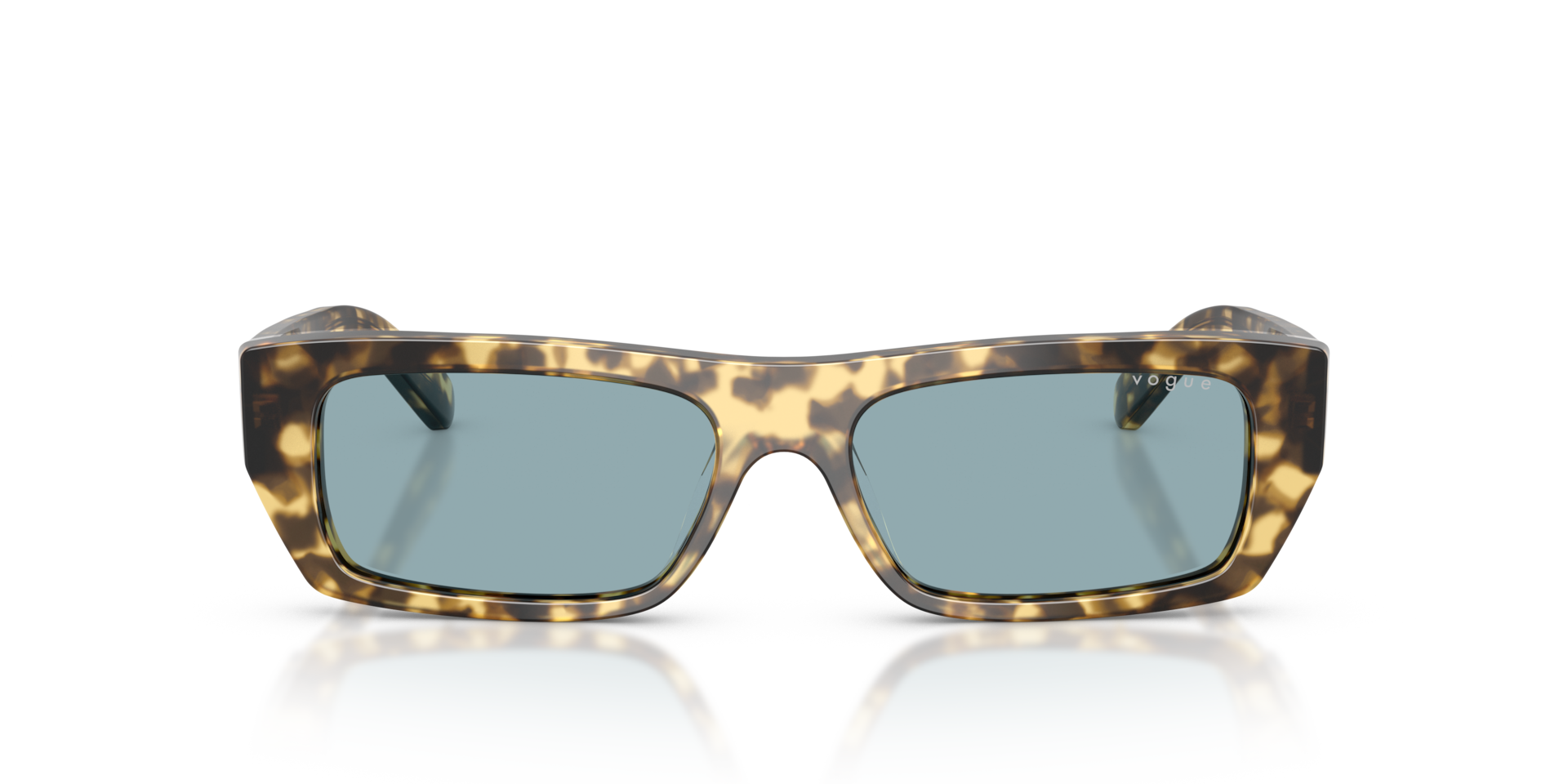 VOGUE EYEWEAR Woman Sunglasses VO5657SU - Frame color: Brown/Beige Tortoise, Lens color: Blue