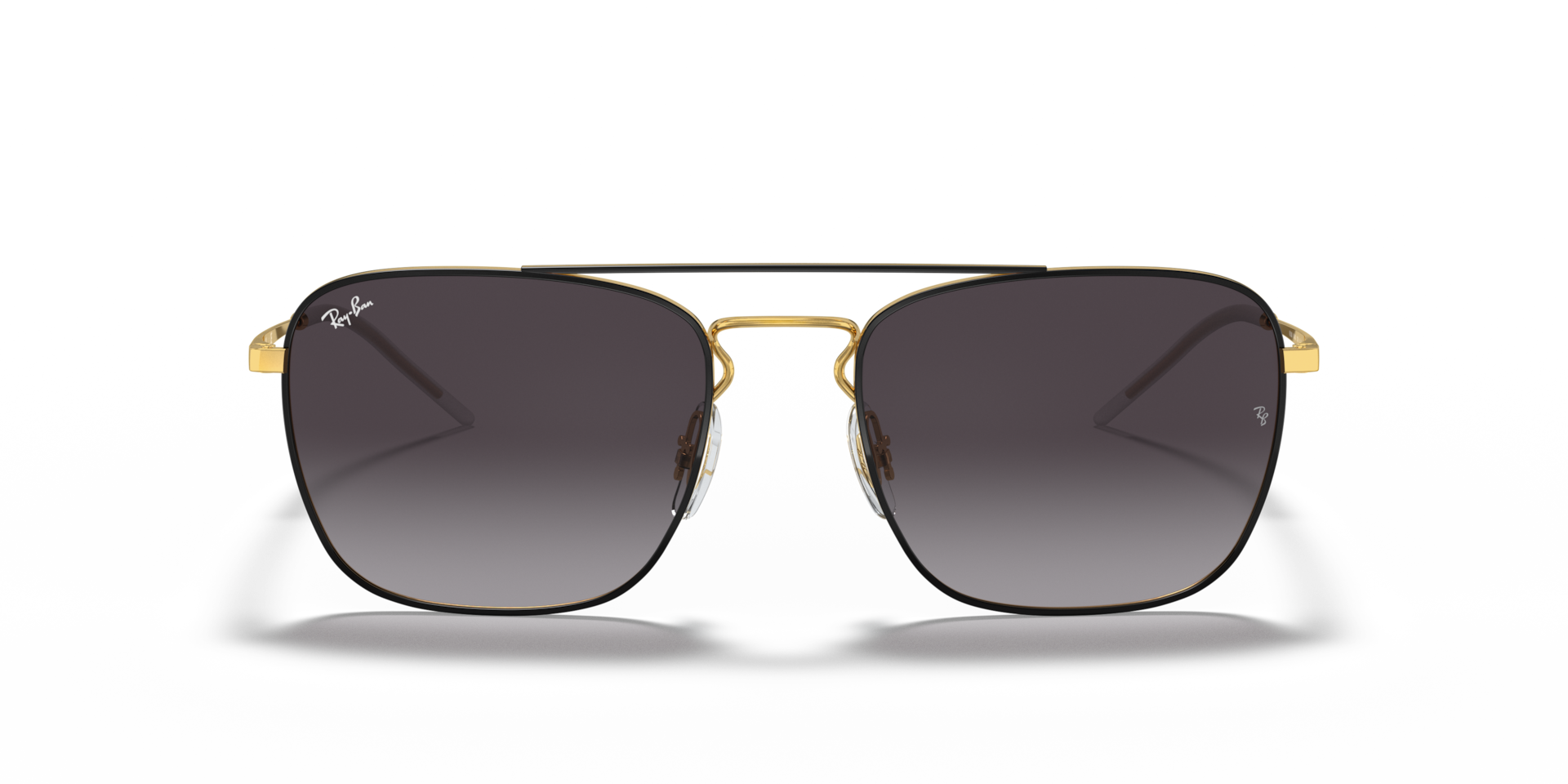 RAY-BAN Man Sunglasses RB3588  -  Frame color: Black On Gold, Lens color: Solid Color