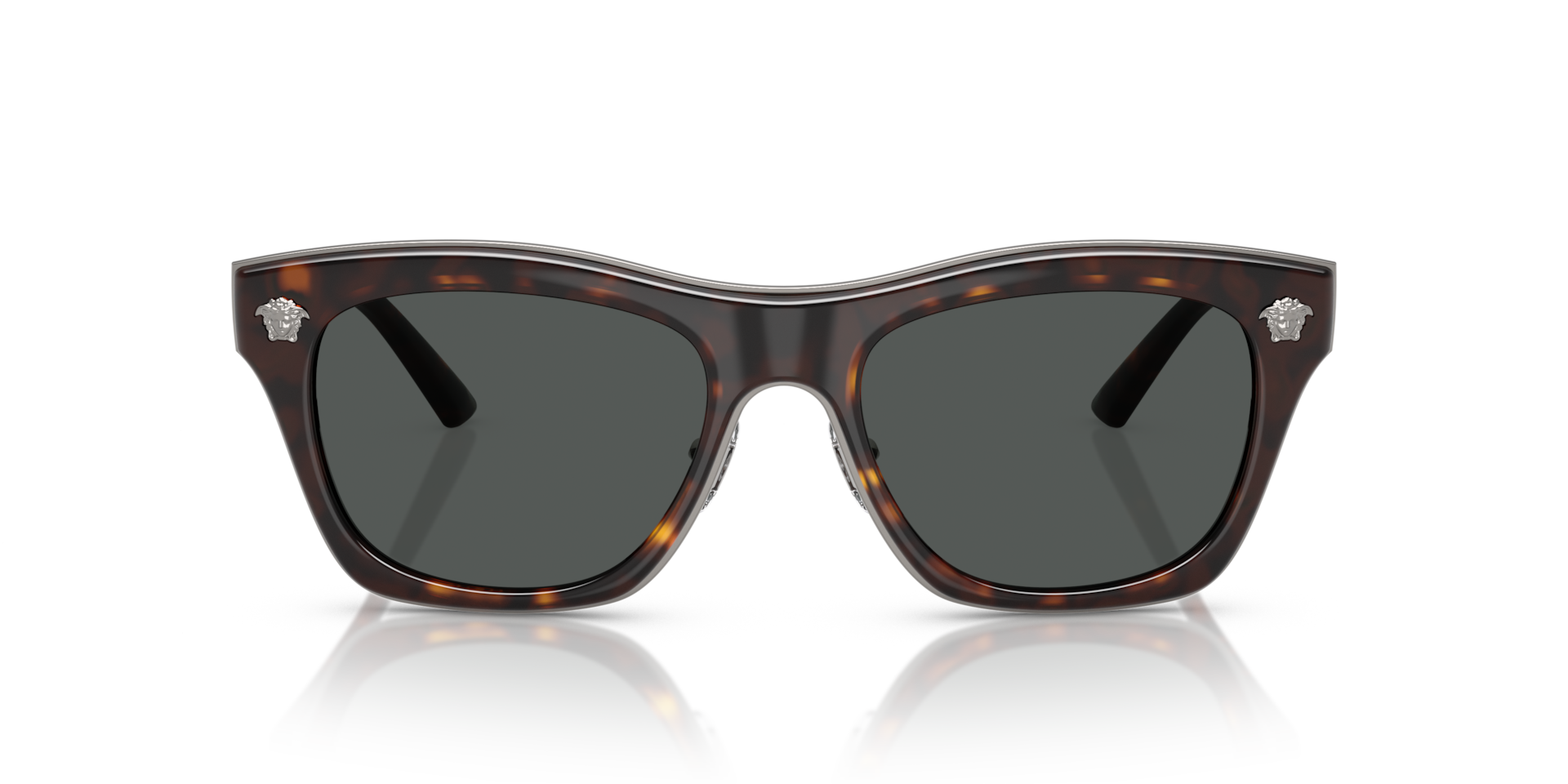 VERSACE Man Sunglasses VE2272 - Frame color: Havana, Lens color: Dark Grey