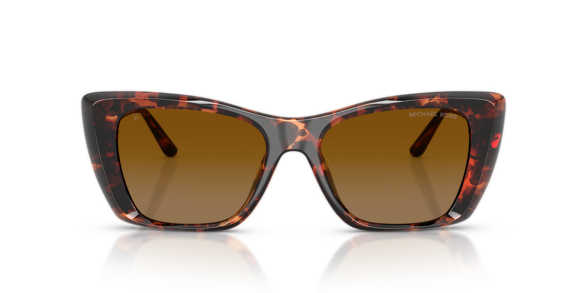 MICHAEL KORS Woman Sunglasses Tokyo - Frame color: Luggage Tortoise, Lens color: Brown Gradient Polarized