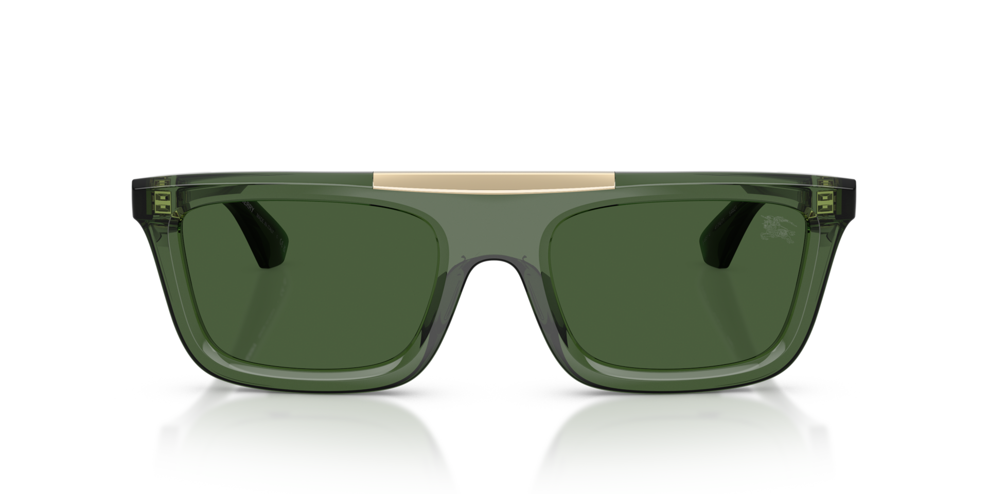 BURBERRY Man Sunglasses BE4451U  -  Frame color: Green, Lens color: Dark Green