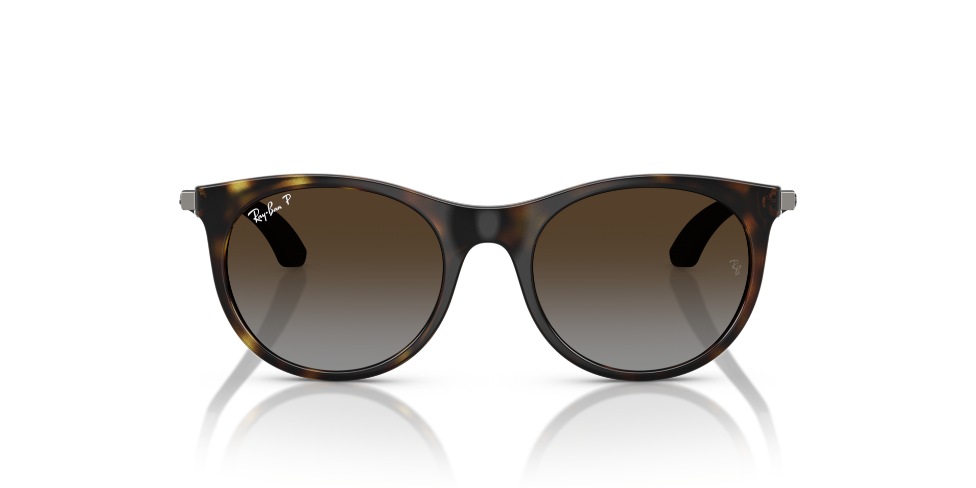 RAY-BAN Unisex Sunglasses RB9082S Kids  -  Frame color: Havana, Lens color: Light Grey Brown Polarized