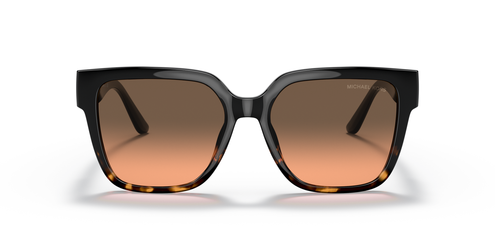 MICHAEL KORS Woman Sunglasses Karlie - Frame color: Black/Dark Tortoise, Lens color: Grey Orange Gradient