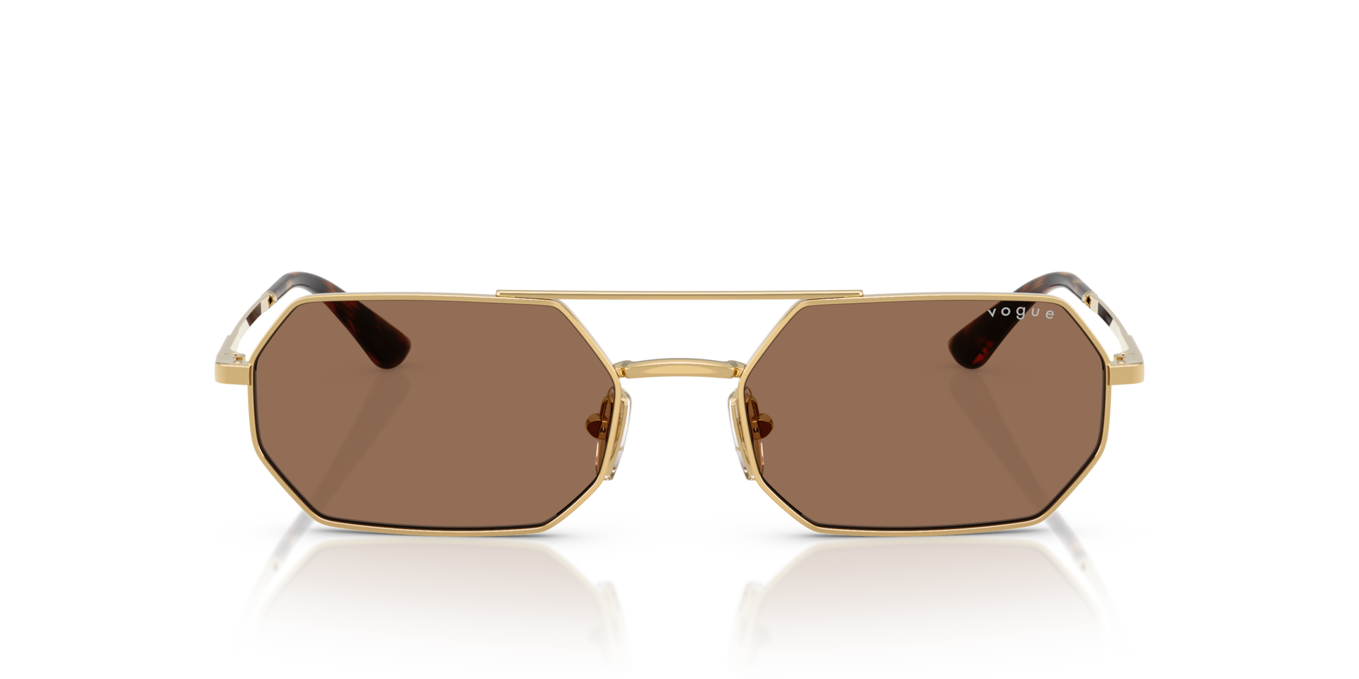 VOGUE EYEWEAR Woman Sunglasses VO4329S  -  Frame color: Gold, Lens color: Dark Brown